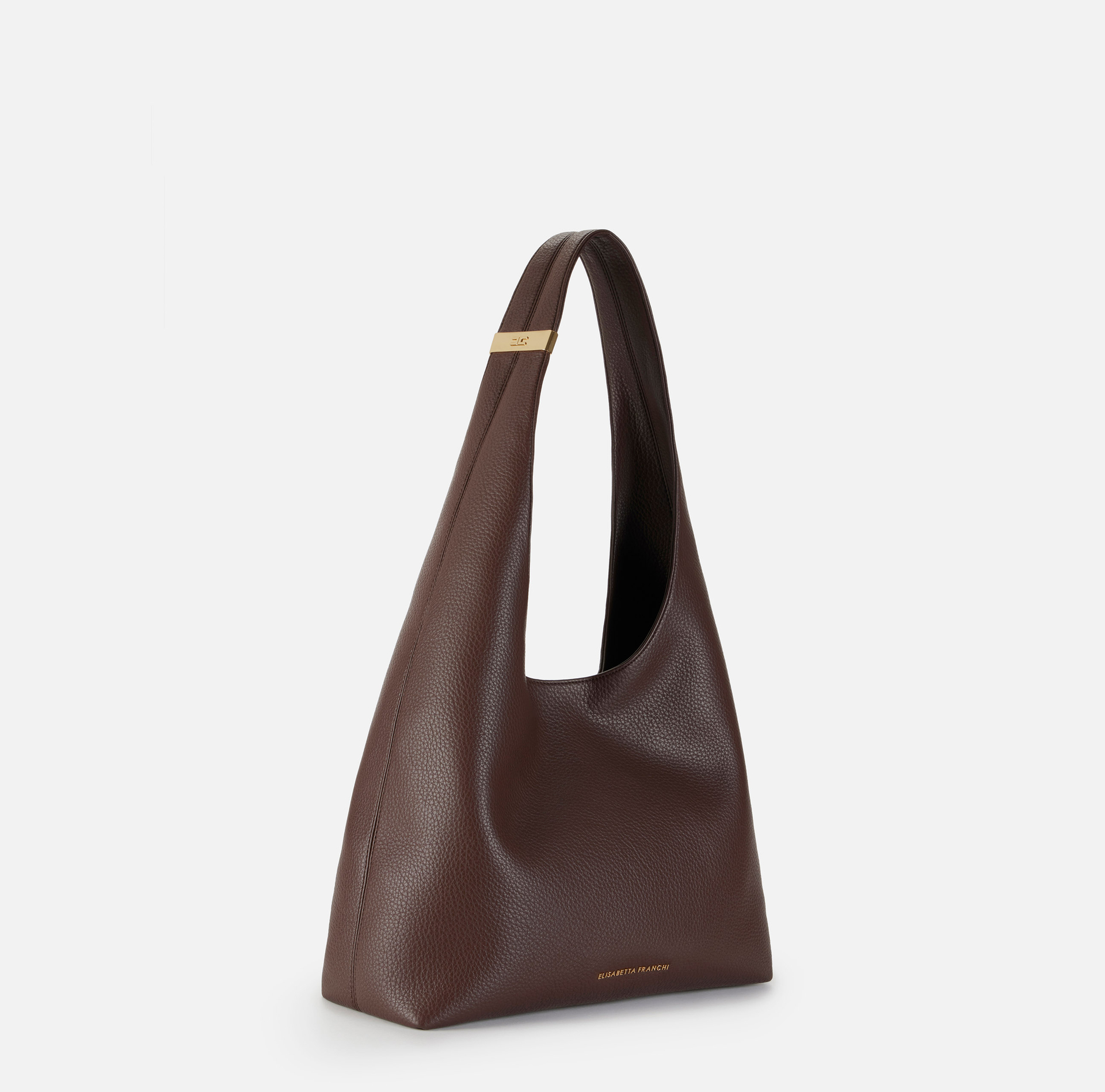 Small hobo with logo detail - Elisabetta Franchi