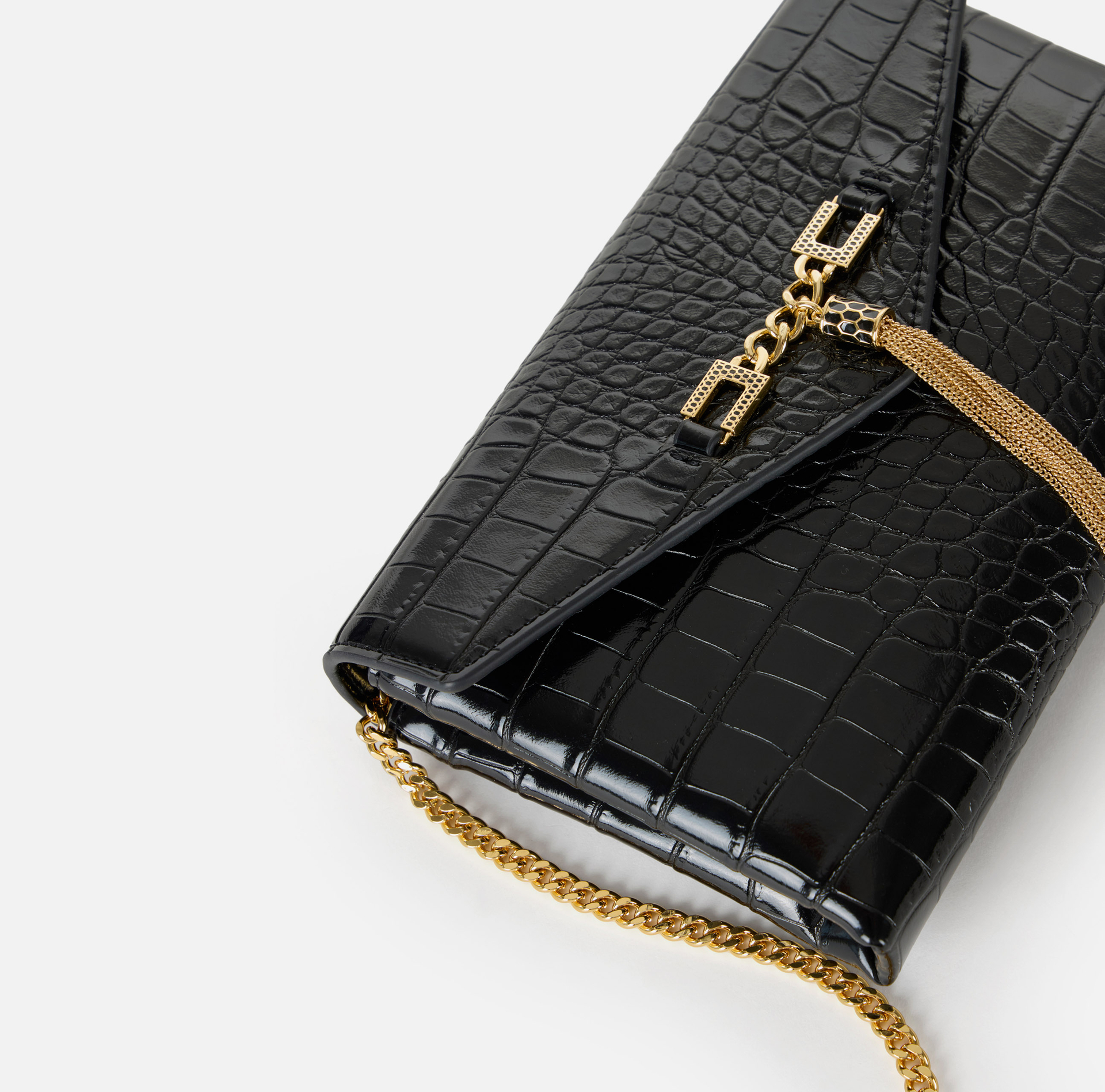 Schoudertas met kettingdetail - Elisabetta Franchi