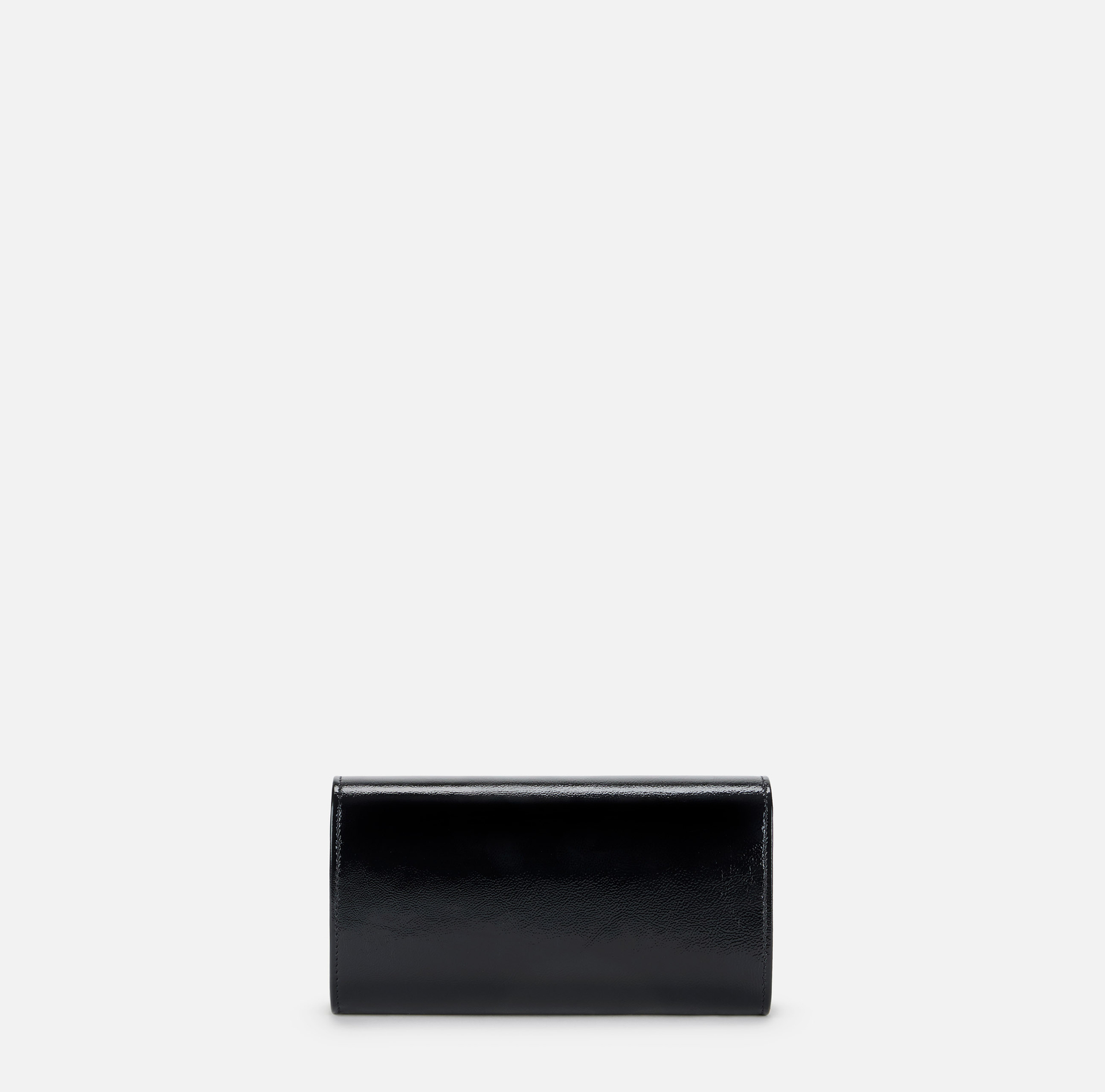 Leather clutch bag with logo - Elisabetta Franchi