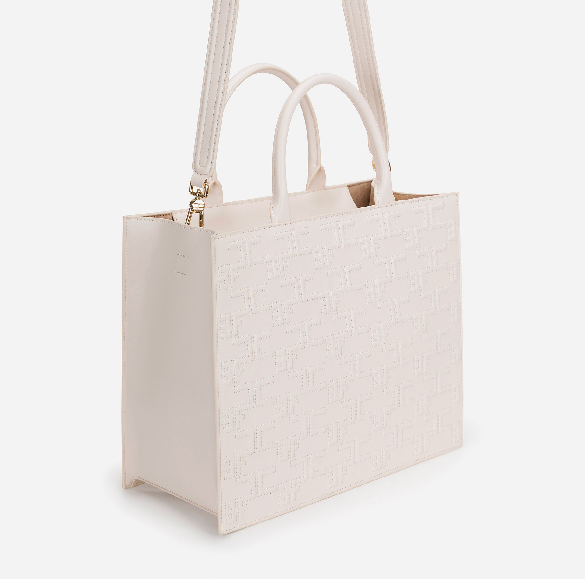 Bold Monogram Large Shopper - Elisabetta Franchi