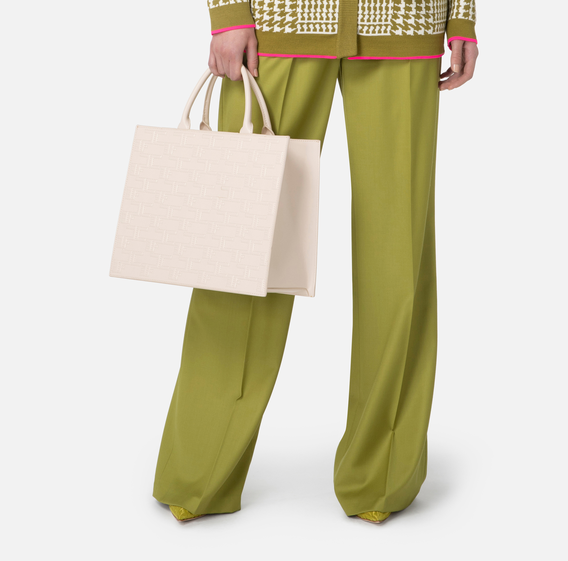 Bold Monogram Large Shopper - Elisabetta Franchi