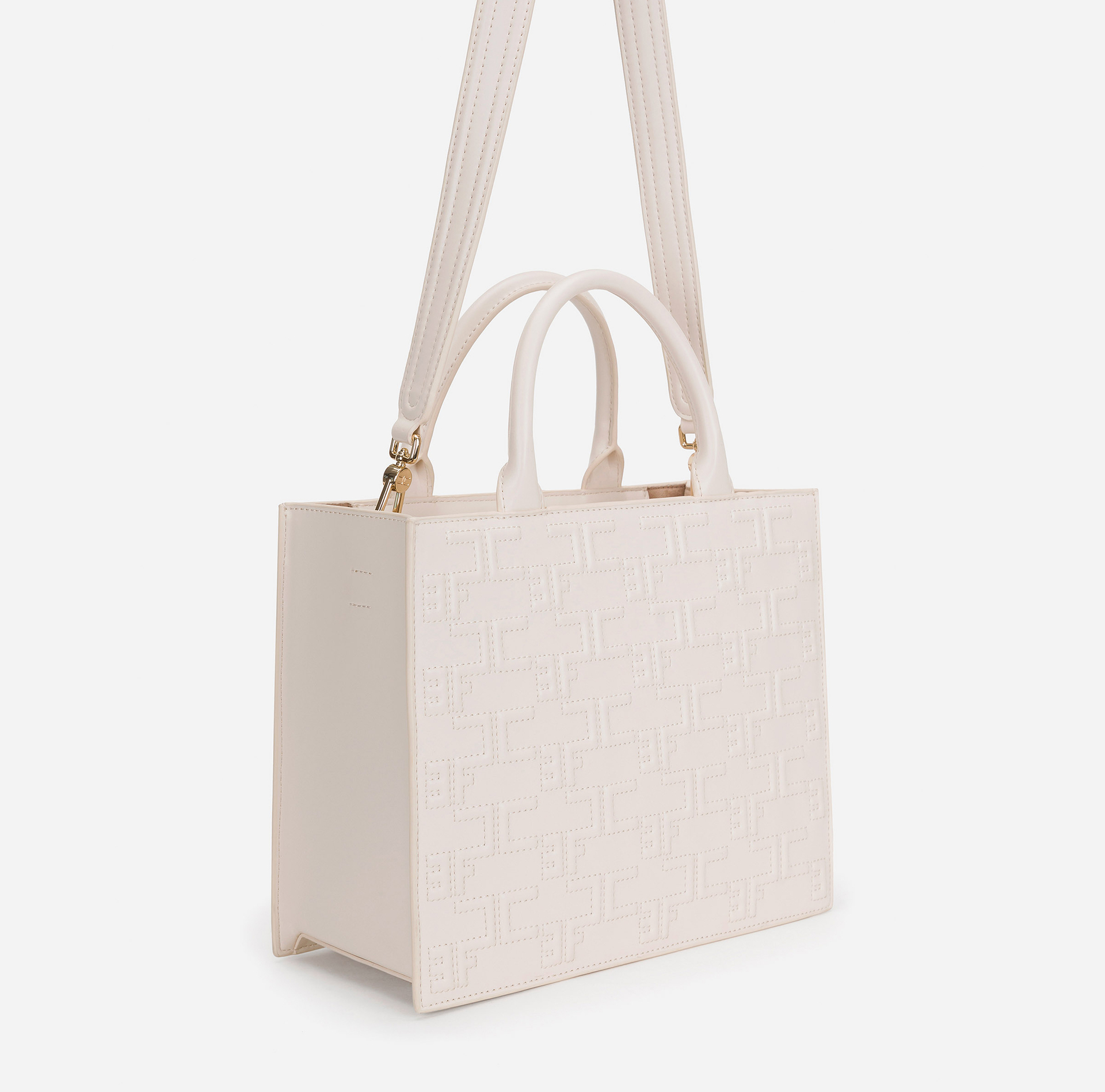 Bold Monogram Medium Shopper - Elisabetta Franchi