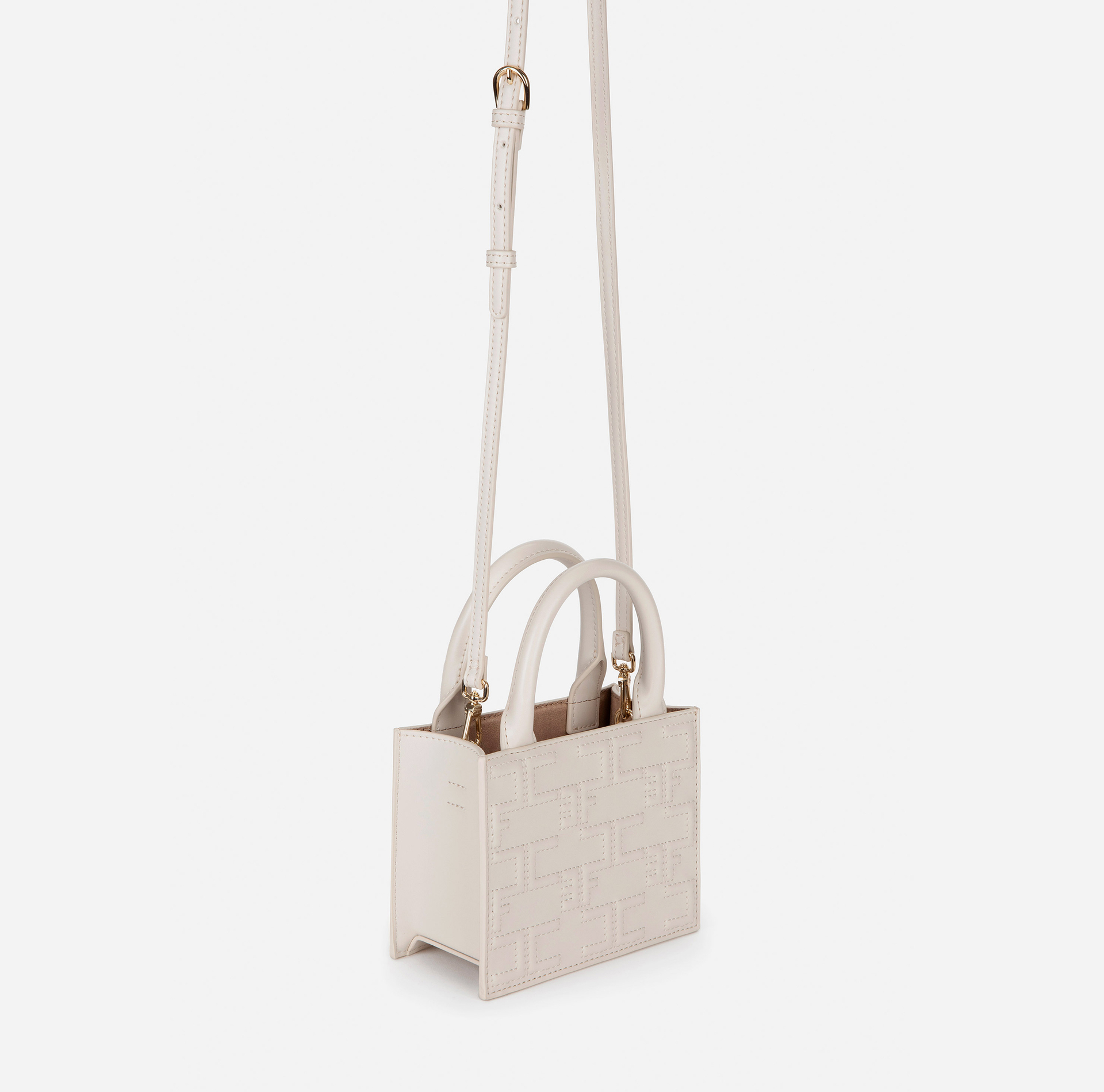 Bold Monogram Mini Shopper - Elisabetta Franchi