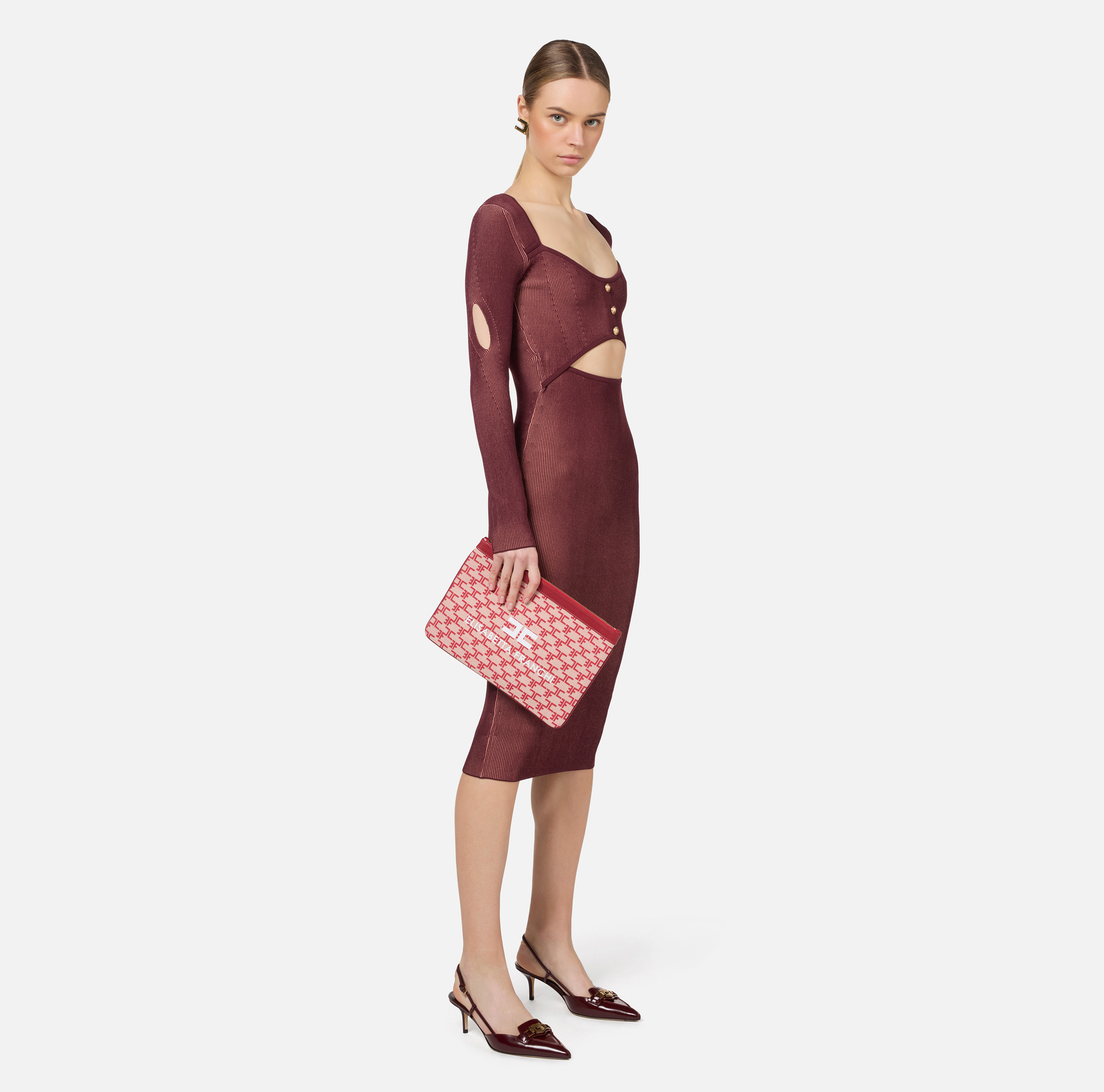 Monogram Mini Make-Up Bag - Elisabetta Franchi
