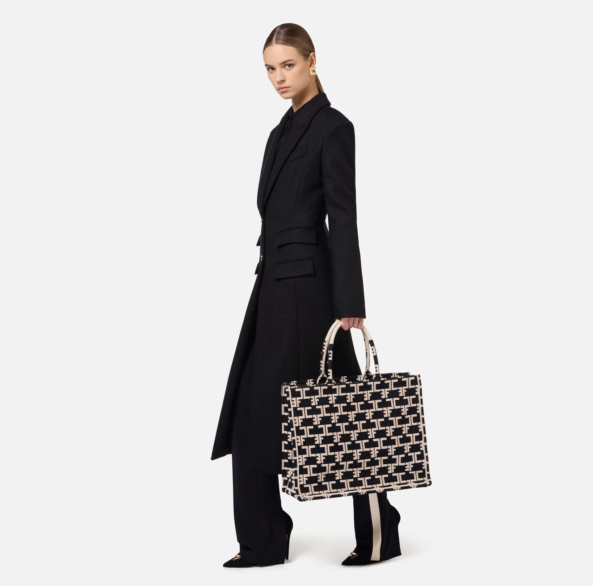 Monogram Tote Large - Elisabetta Franchi