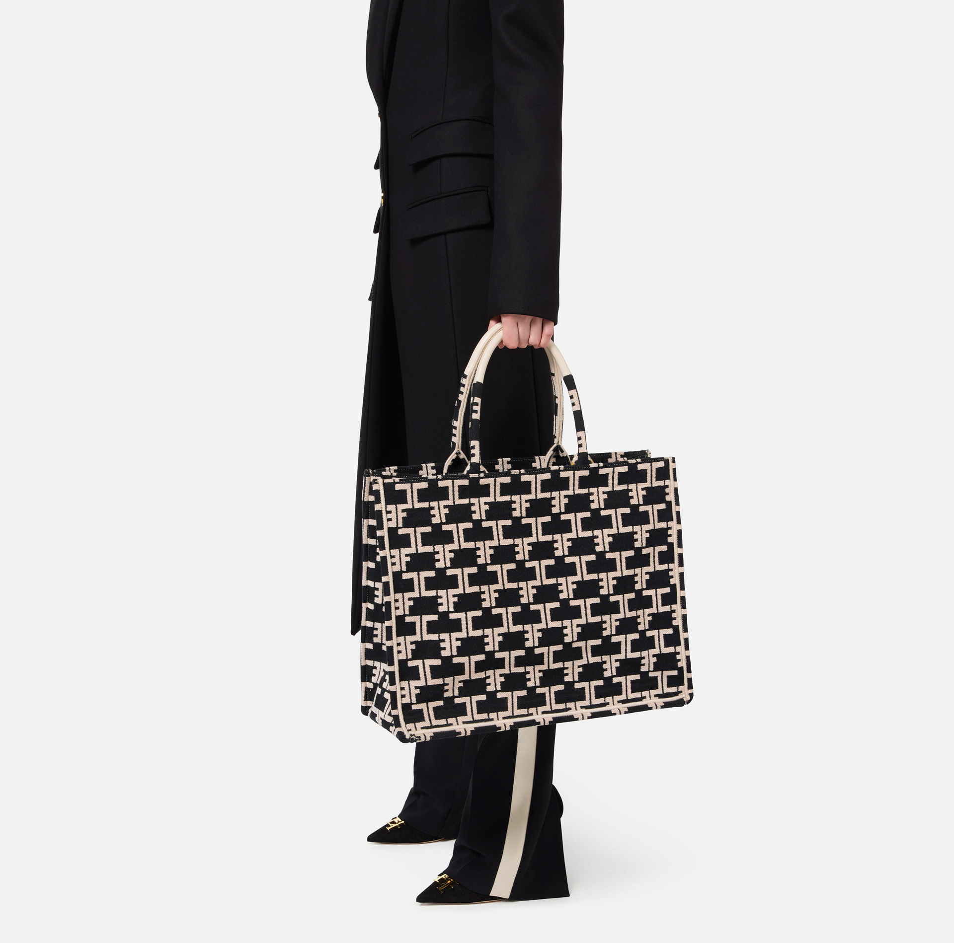 Monogram Tote Large - Elisabetta Franchi