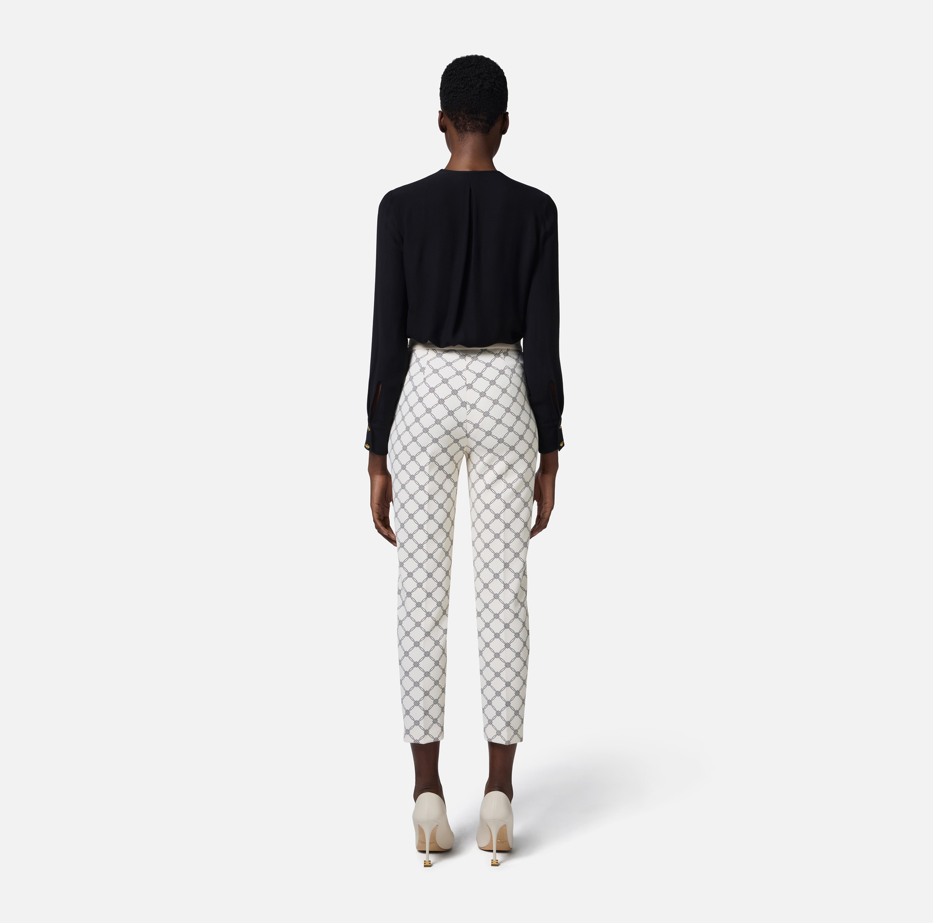 Blusa in georgette con lacci - Elisabetta Franchi