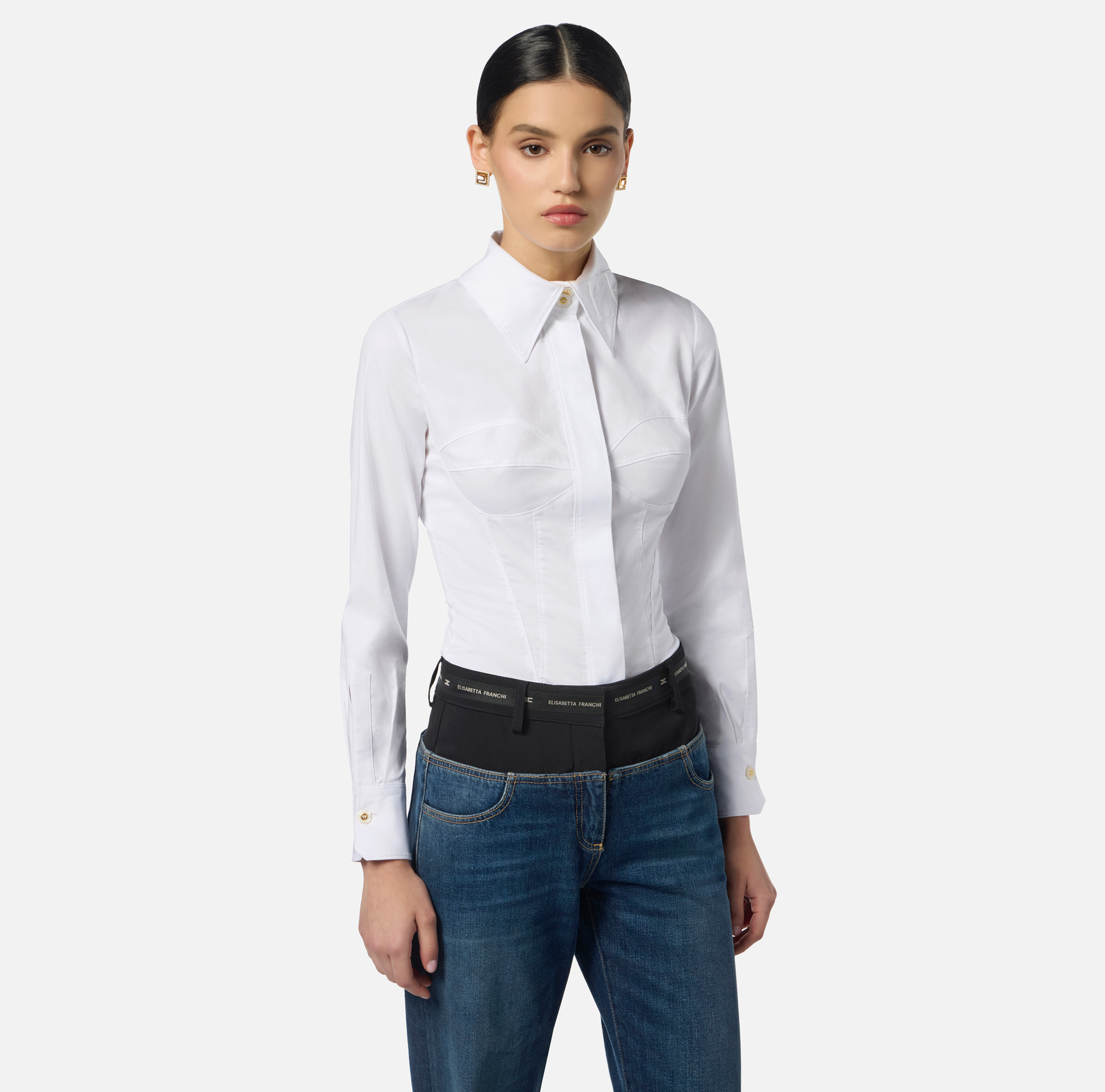 Chemise en popeline de coton - Elisabetta Franchi