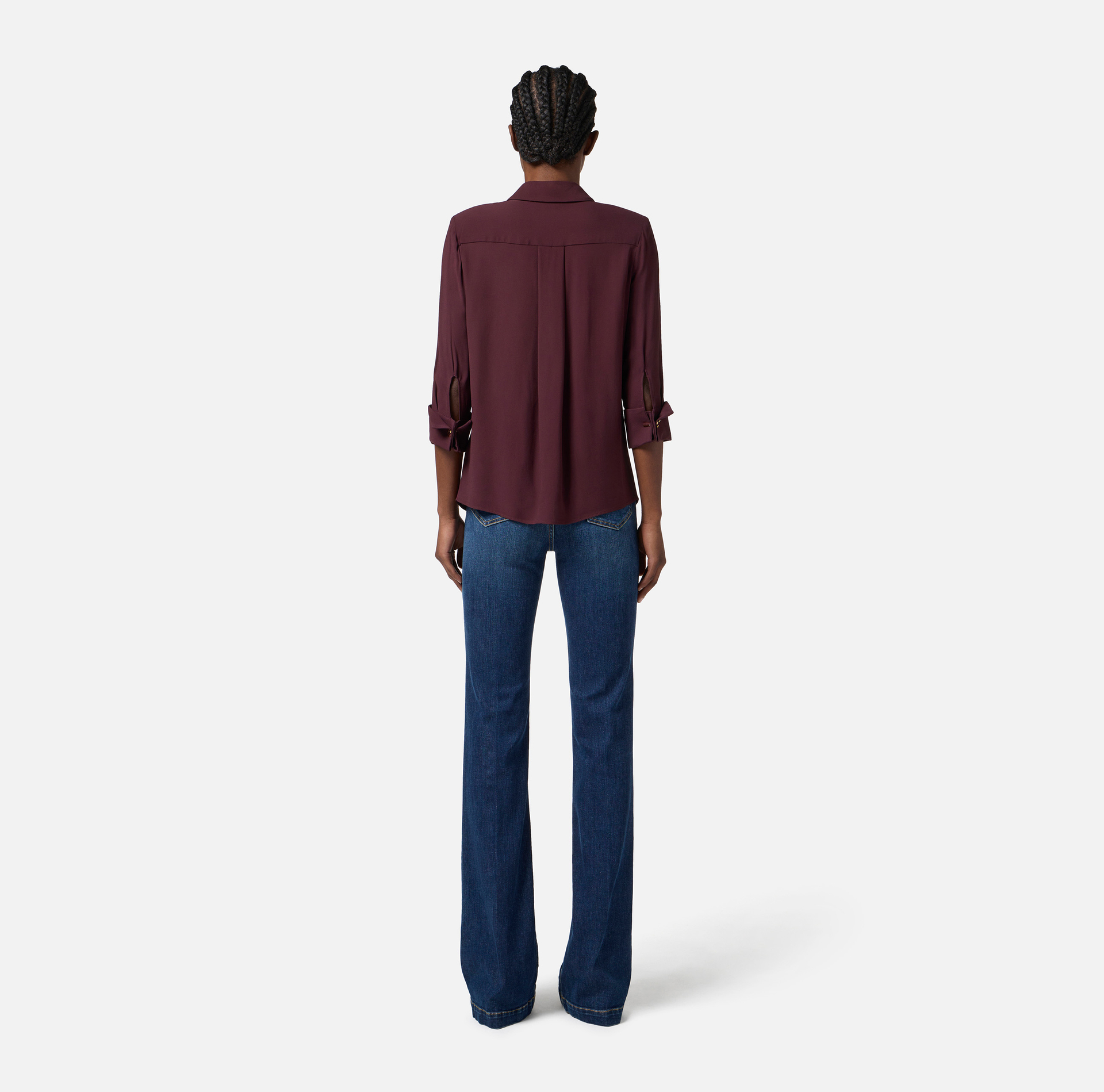 Blouse in viscose Georgette fabric - Elisabetta Franchi