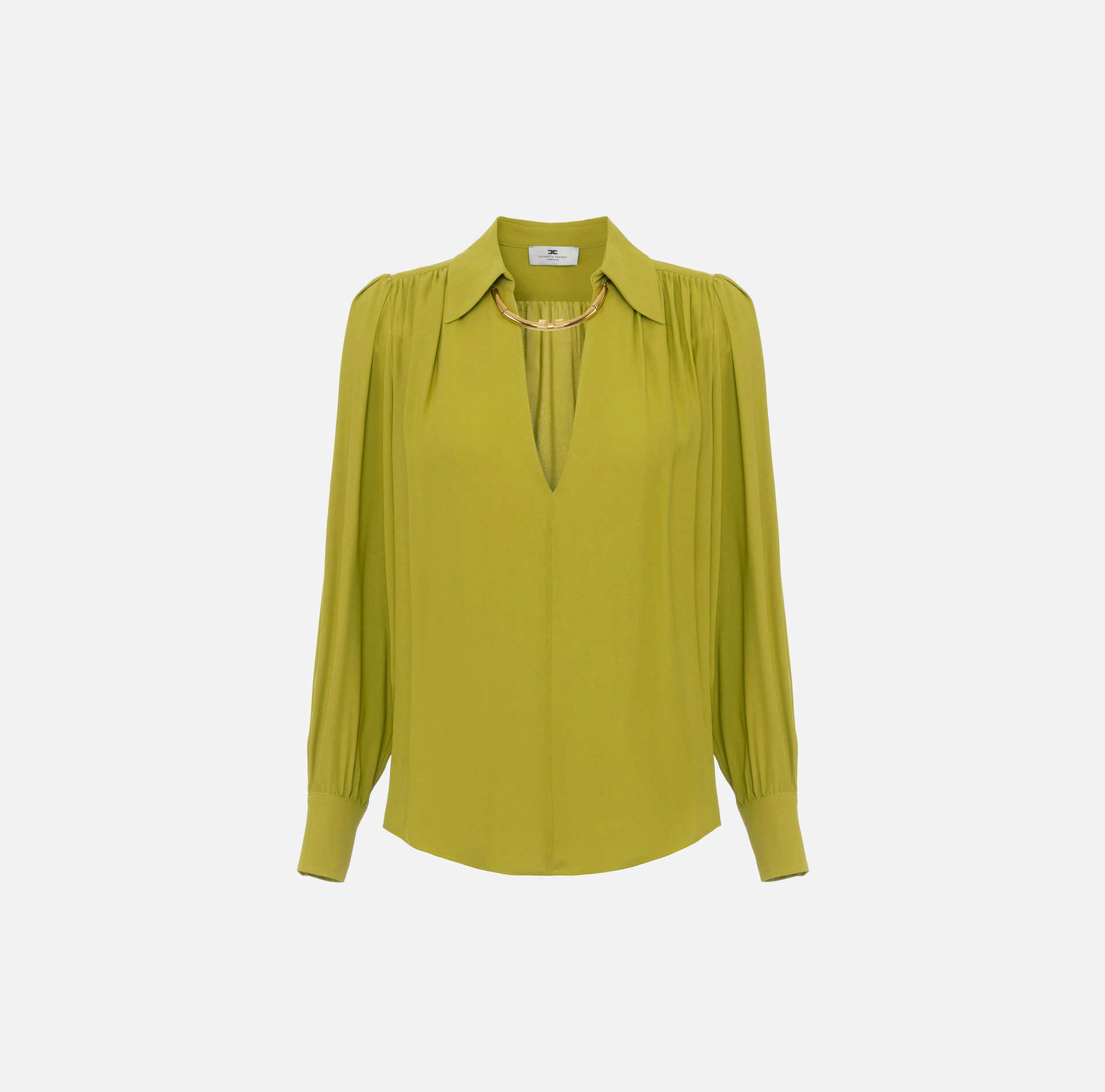 Chemise en georgette avec détail bijou - Elisabetta Franchi