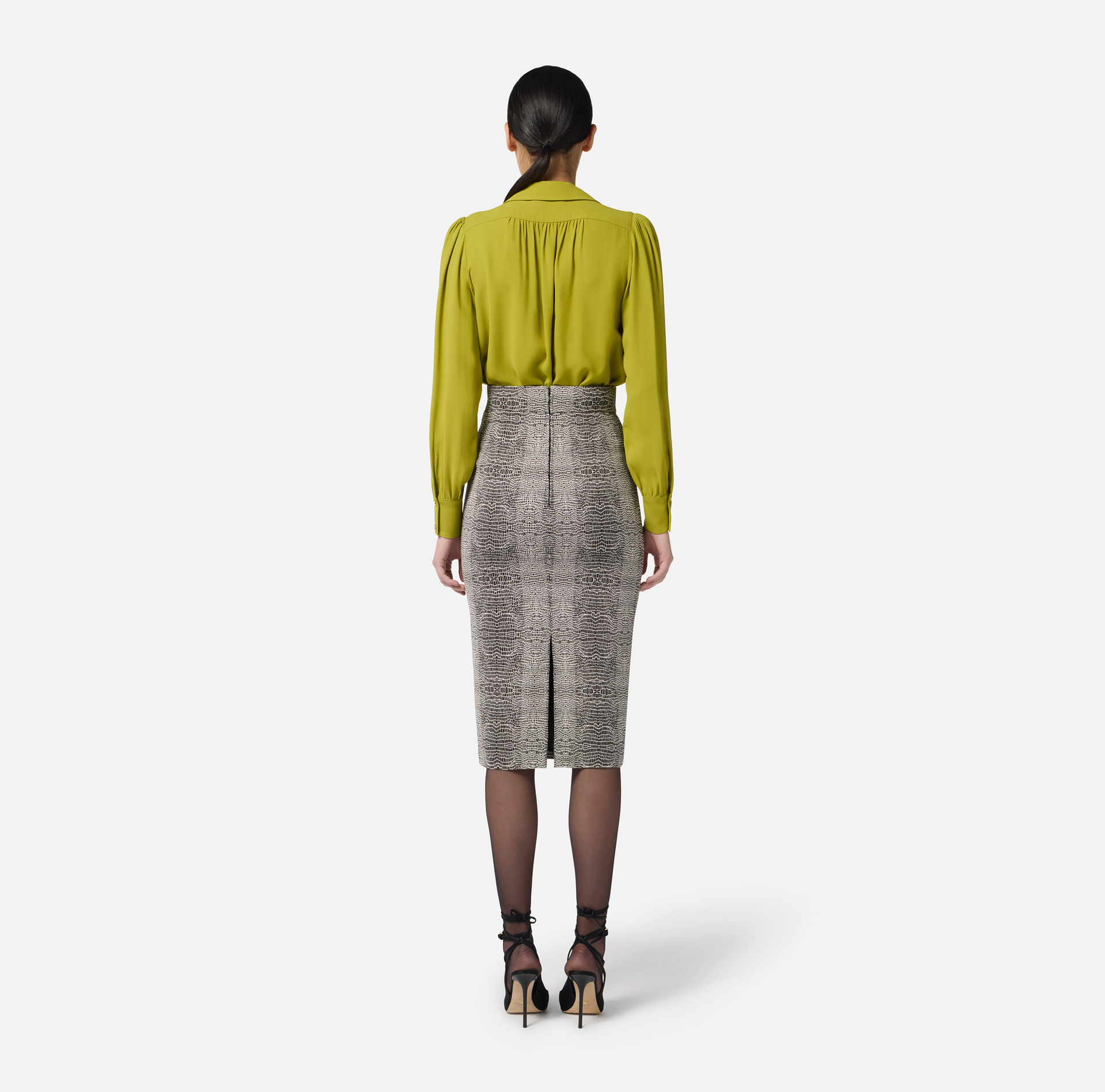 Chemise en georgette avec détail bijou - Elisabetta Franchi
