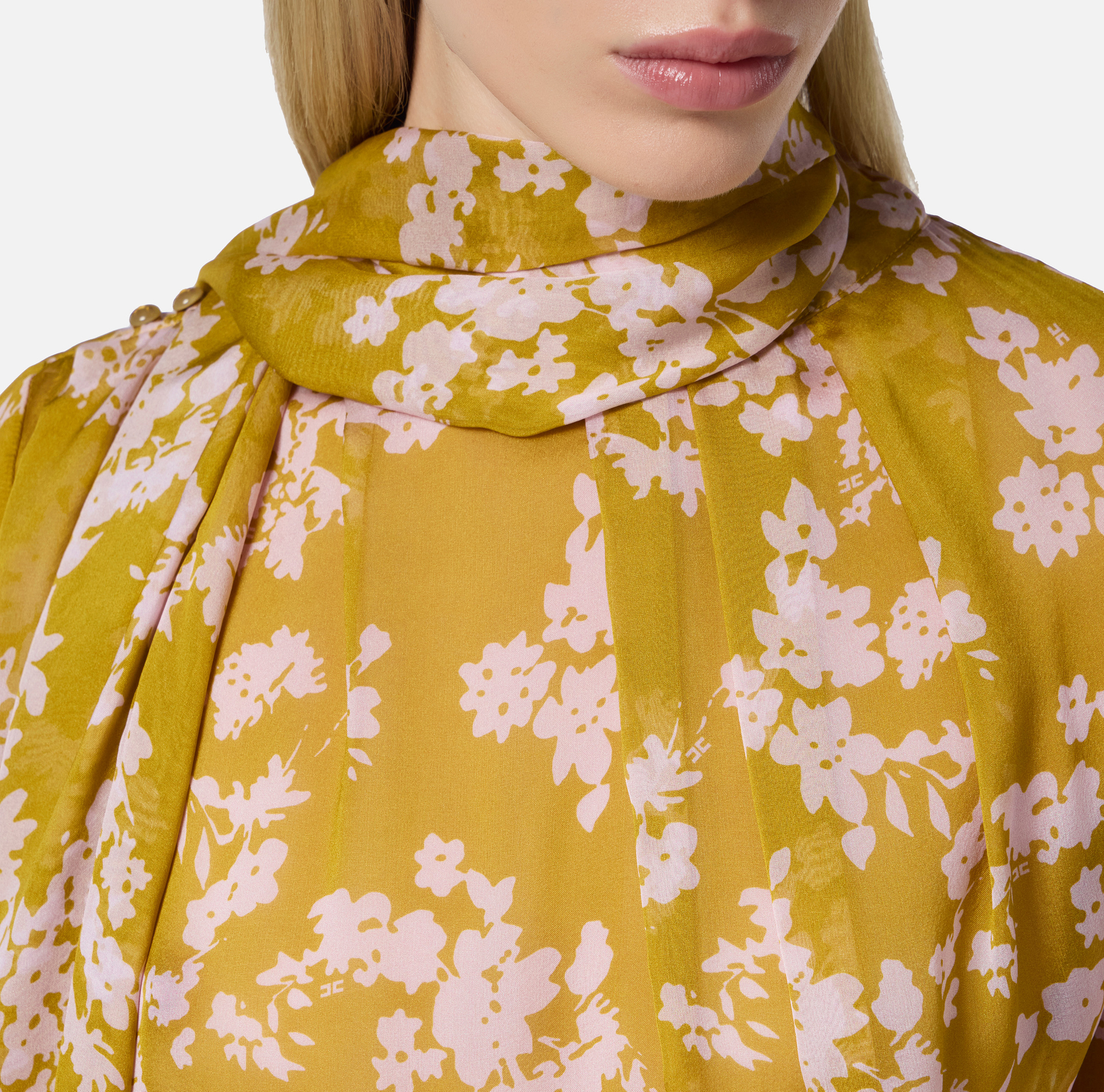 Blusa stampata in voile di seta - Elisabetta Franchi