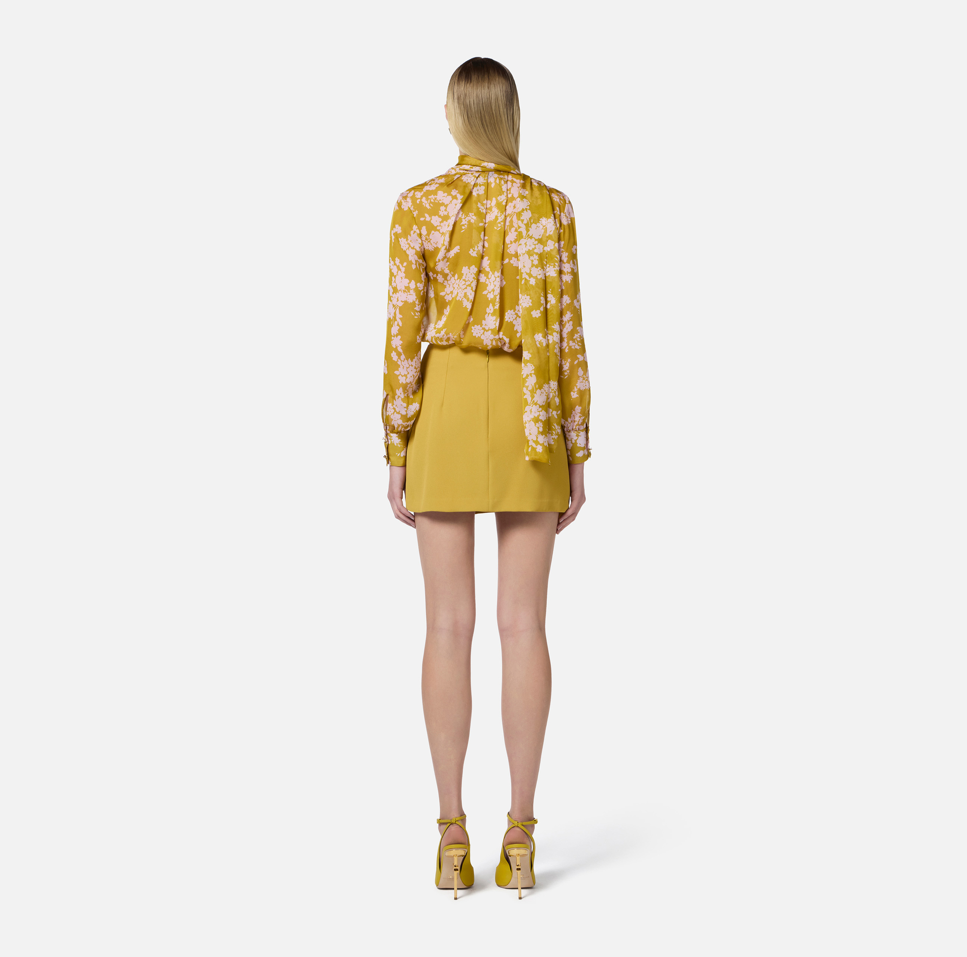 Blusa stampata in voile di seta - Elisabetta Franchi