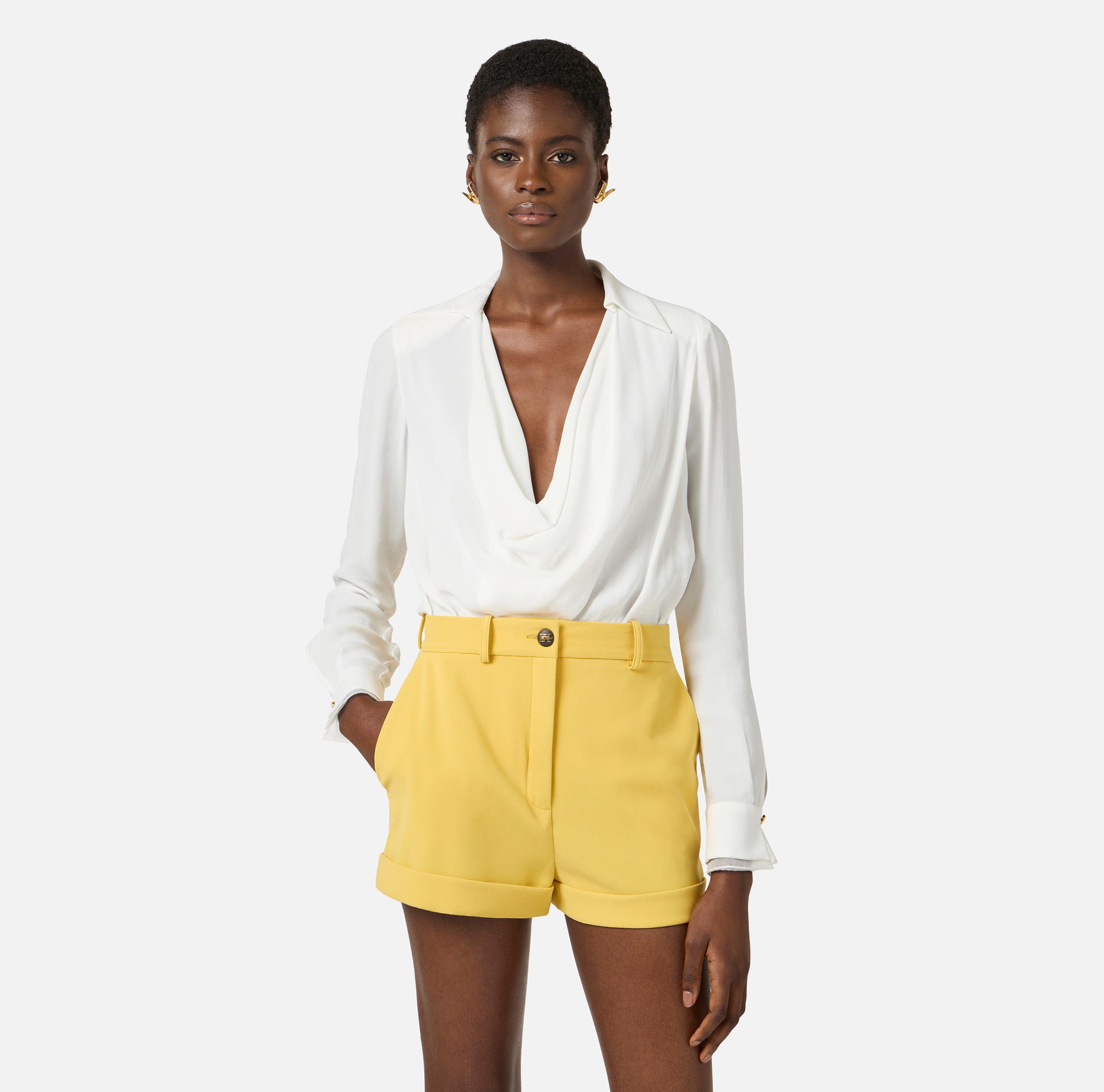 Body z żorżety wiskozowej - Elisabetta Franchi