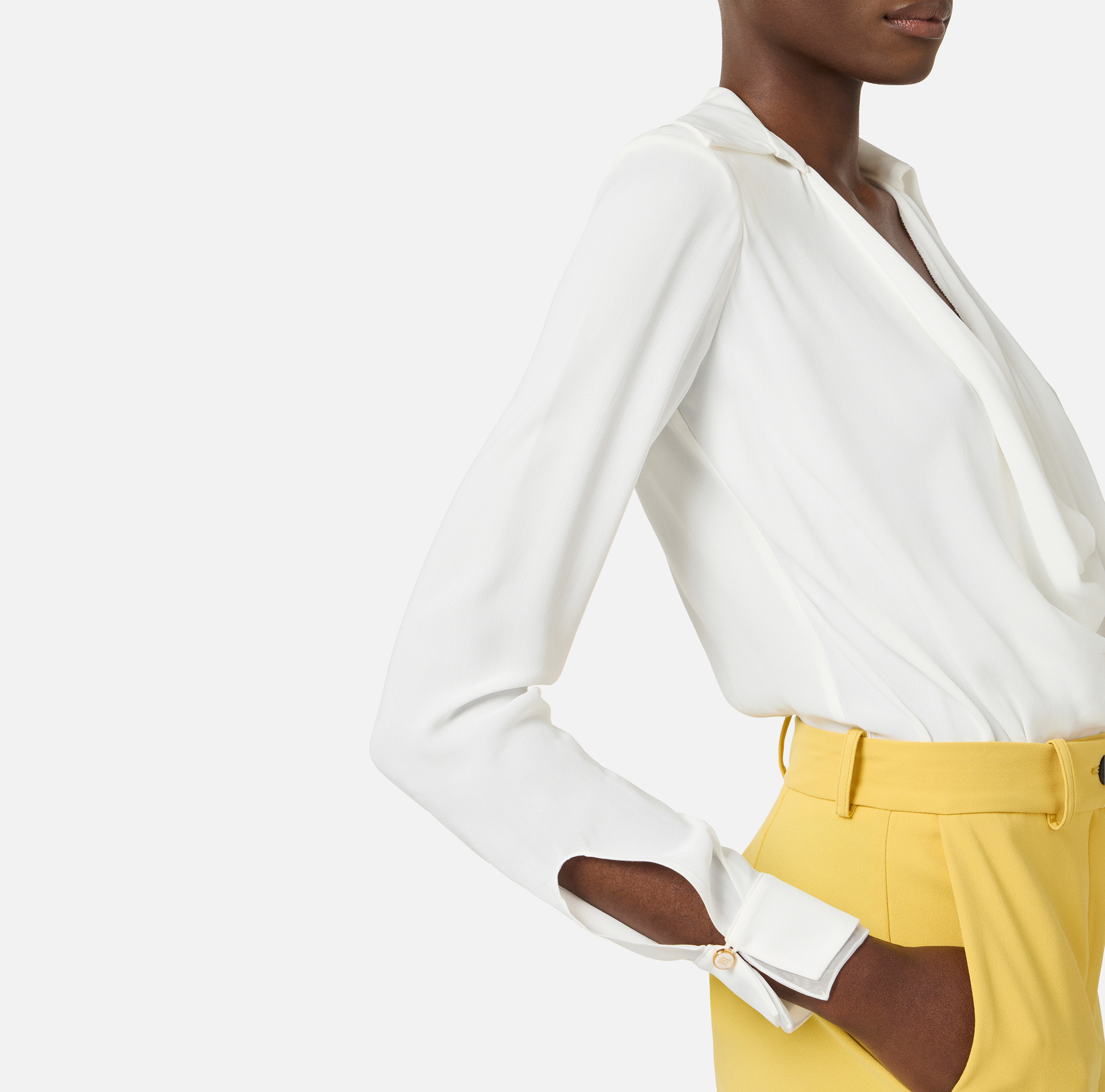 Body z żorżety wiskozowej - Elisabetta Franchi