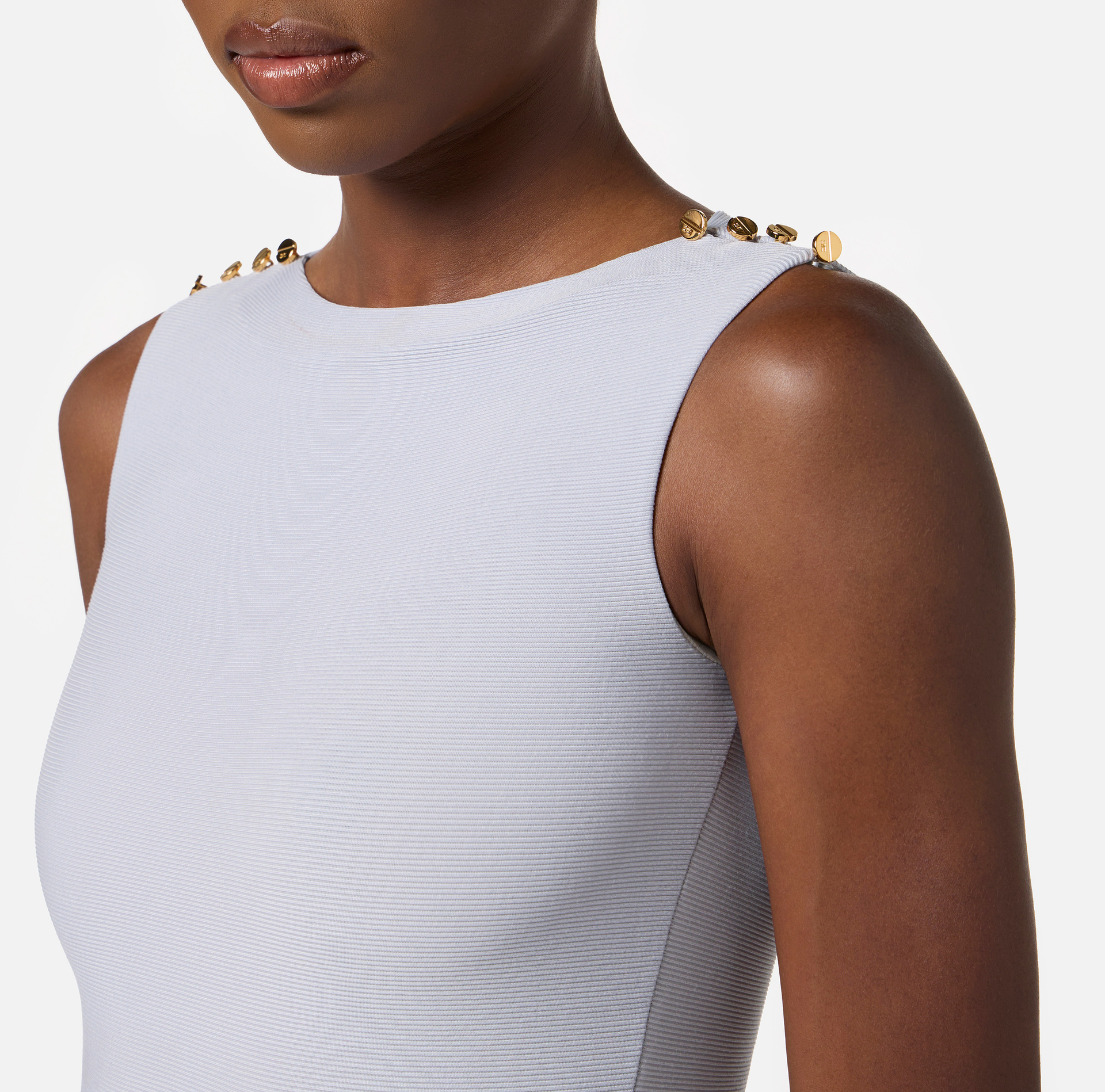 Débardeur en cupro avec boutons - Elisabetta Franchi