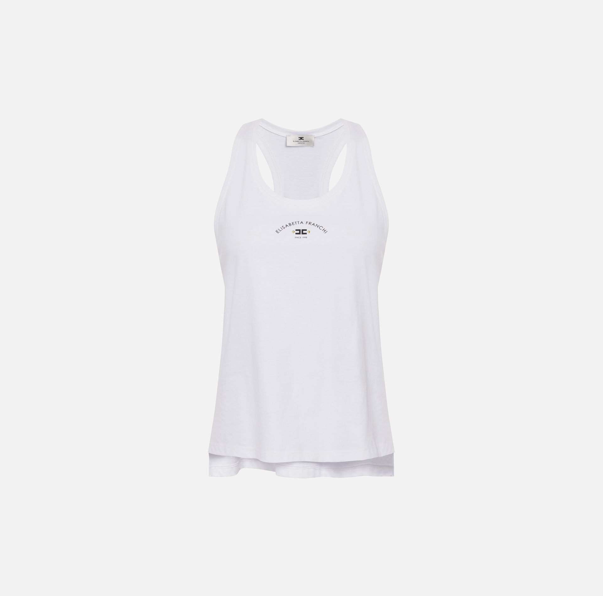 Canotta in jersey con logo - ABBIGLIAMENTO - Elisabetta Franchi