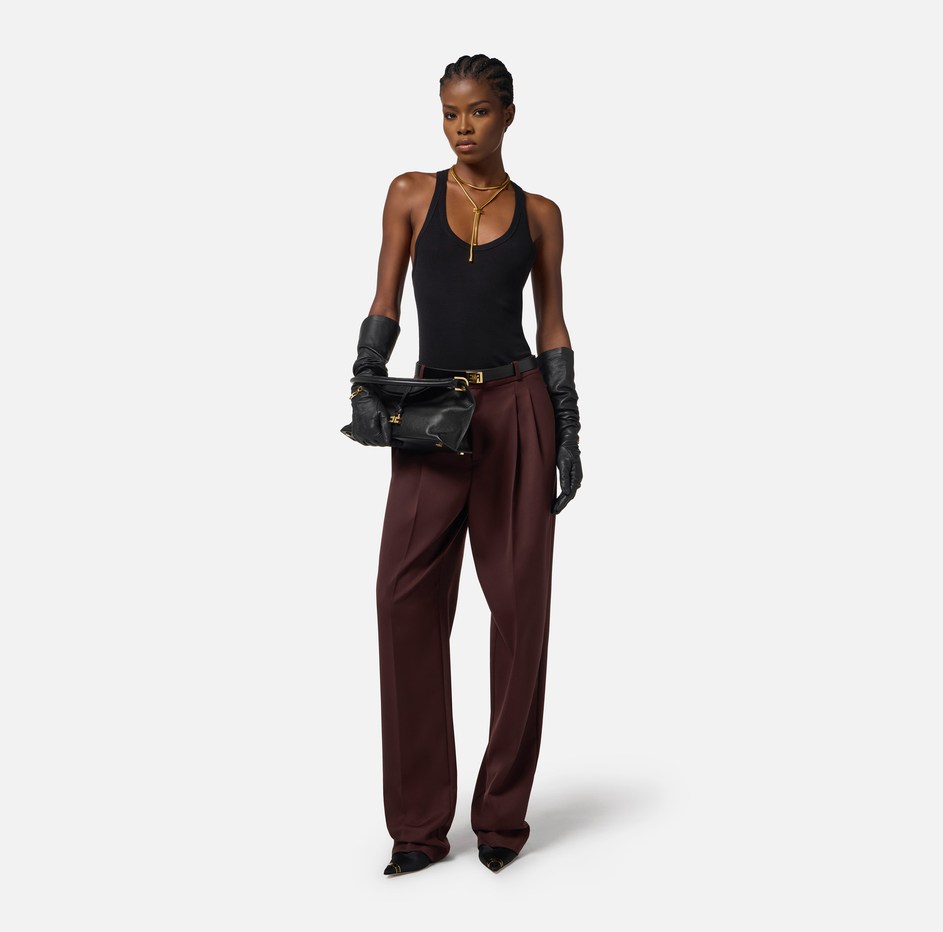 Top de cupro - Elisabetta Franchi