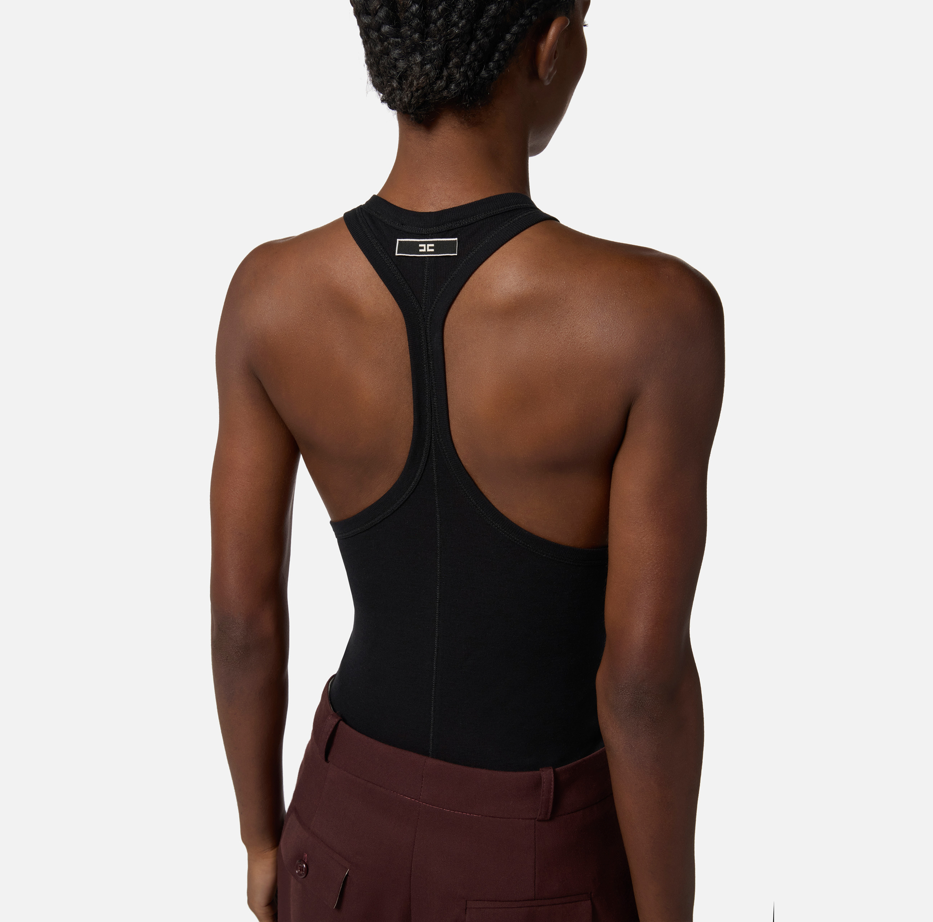 Top de cupro - Elisabetta Franchi