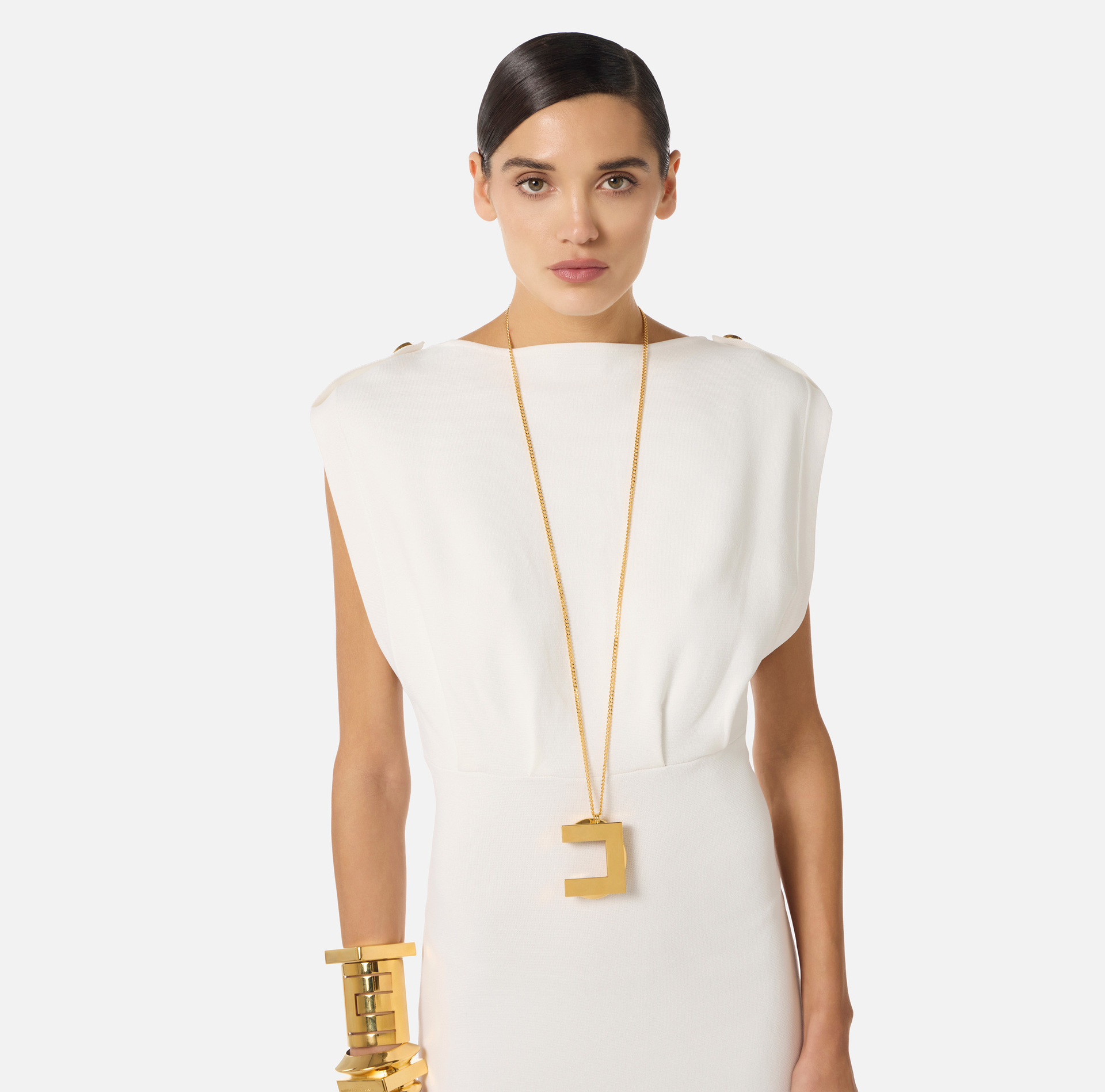 Naszyjnik z zawieszką z logo - Elisabetta Franchi