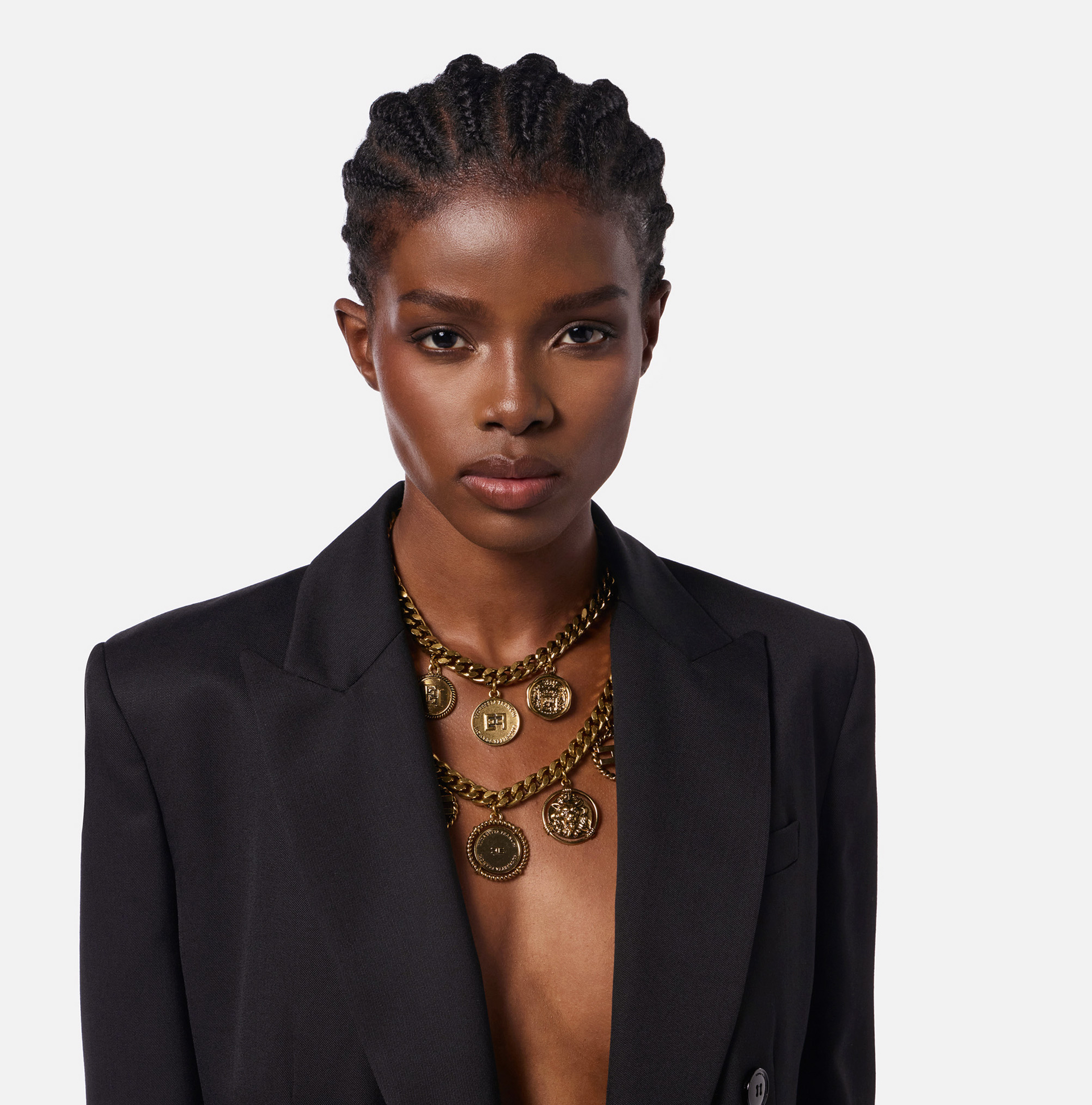 Choker Necklace With Double Strand Of Chain - Elisabetta Franchi