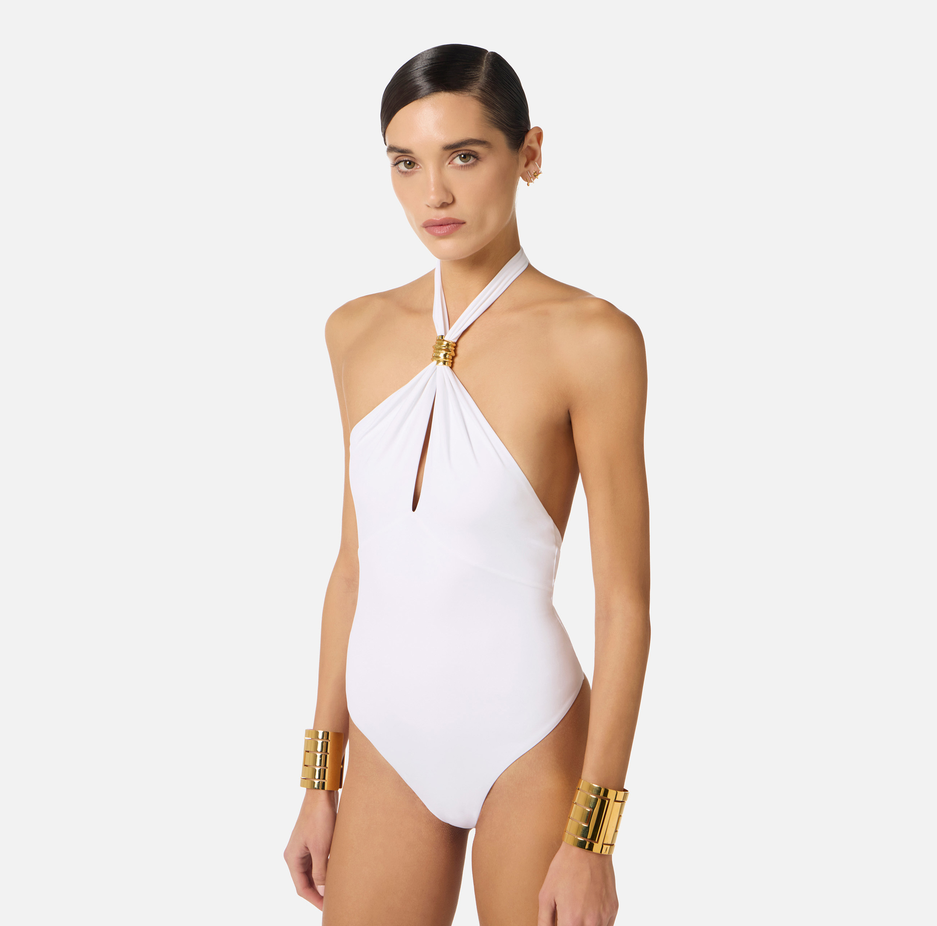 Maillot de bain une pièce avec détail bijou - Elisabetta Franchi