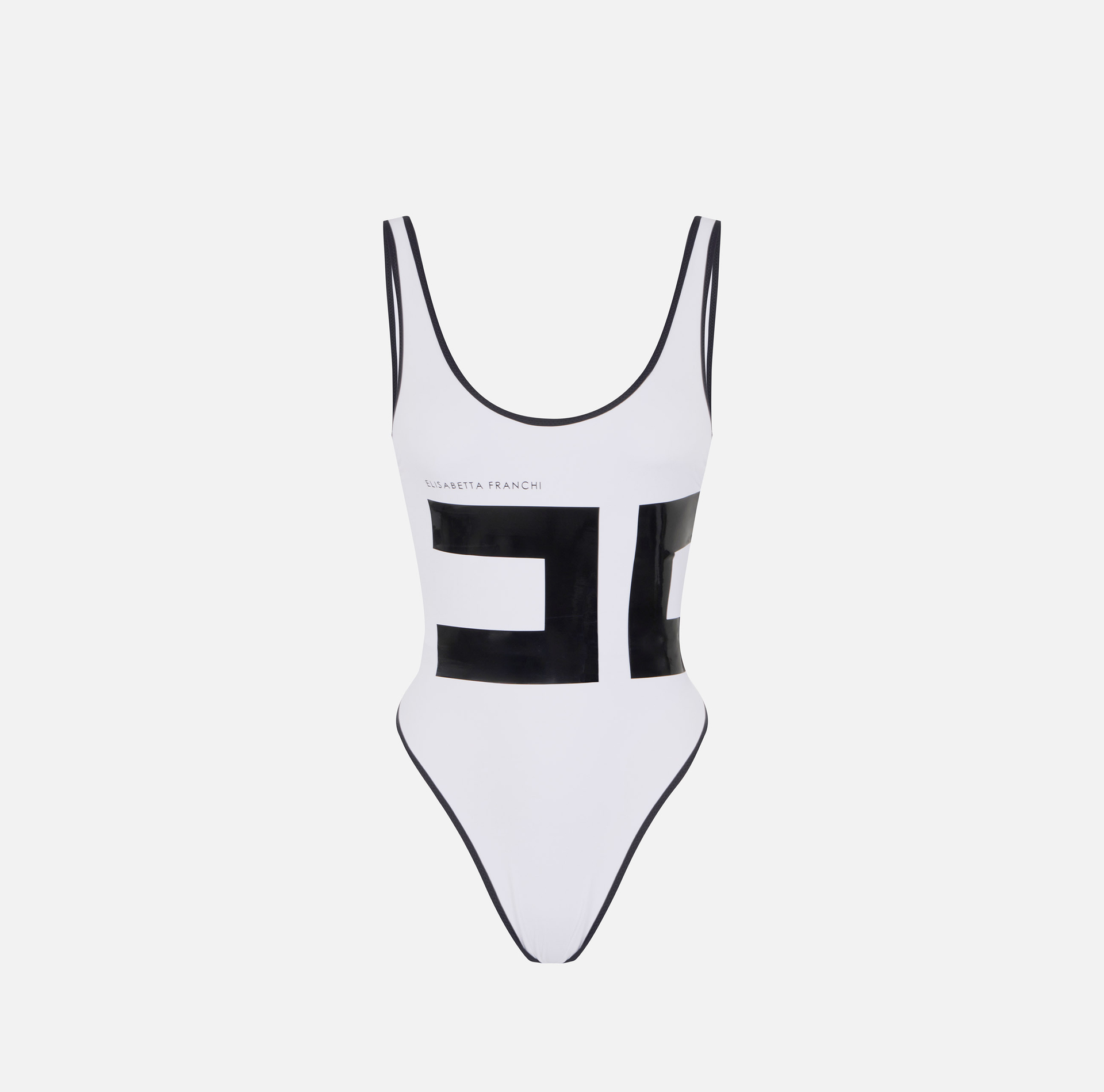 Swimsuit with maxi logo print - ABBIGLIAMENTO - Elisabetta Franchi