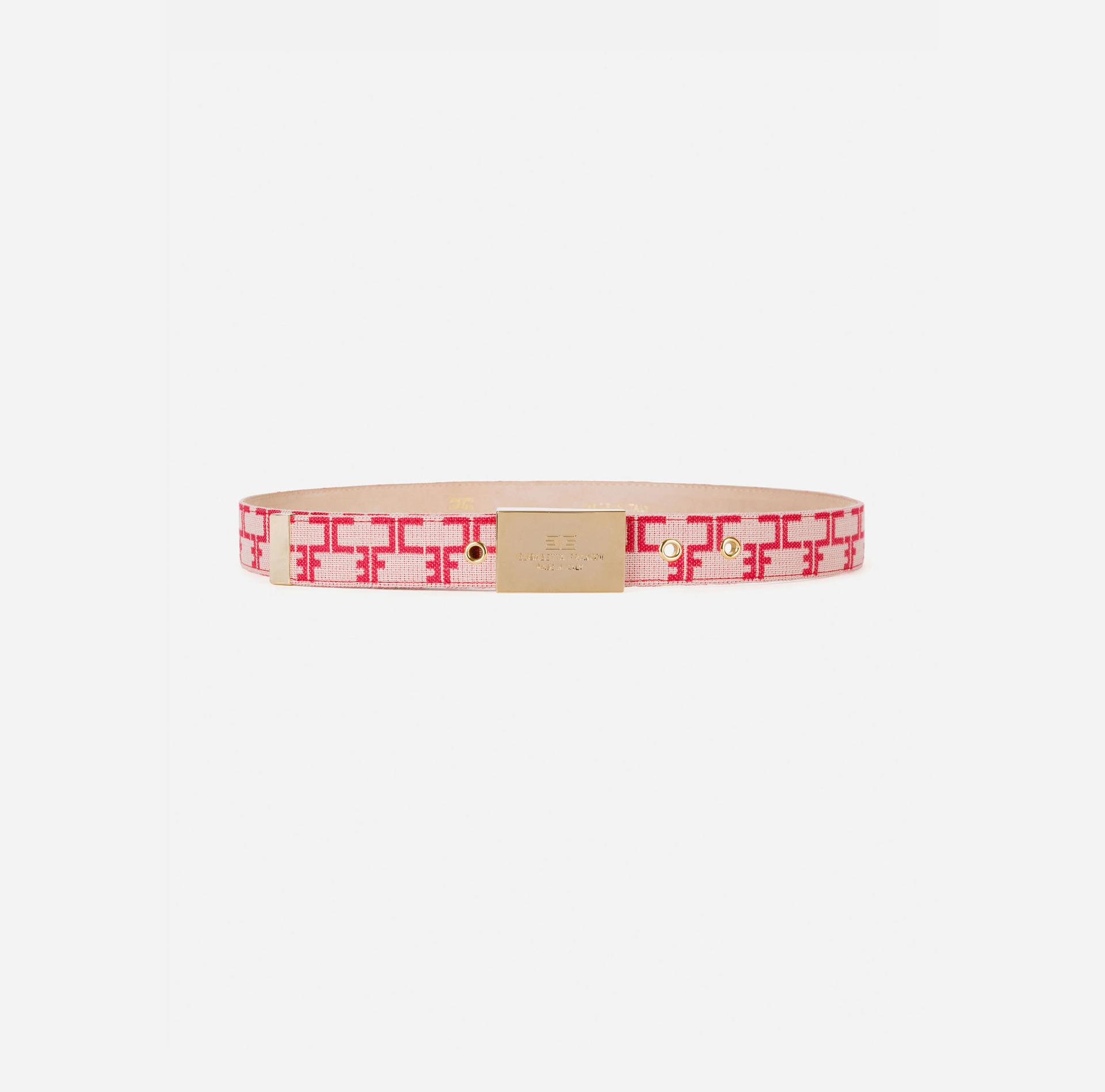 Belt With Monogram Pattern - ACCESSORI - Elisabetta Franchi