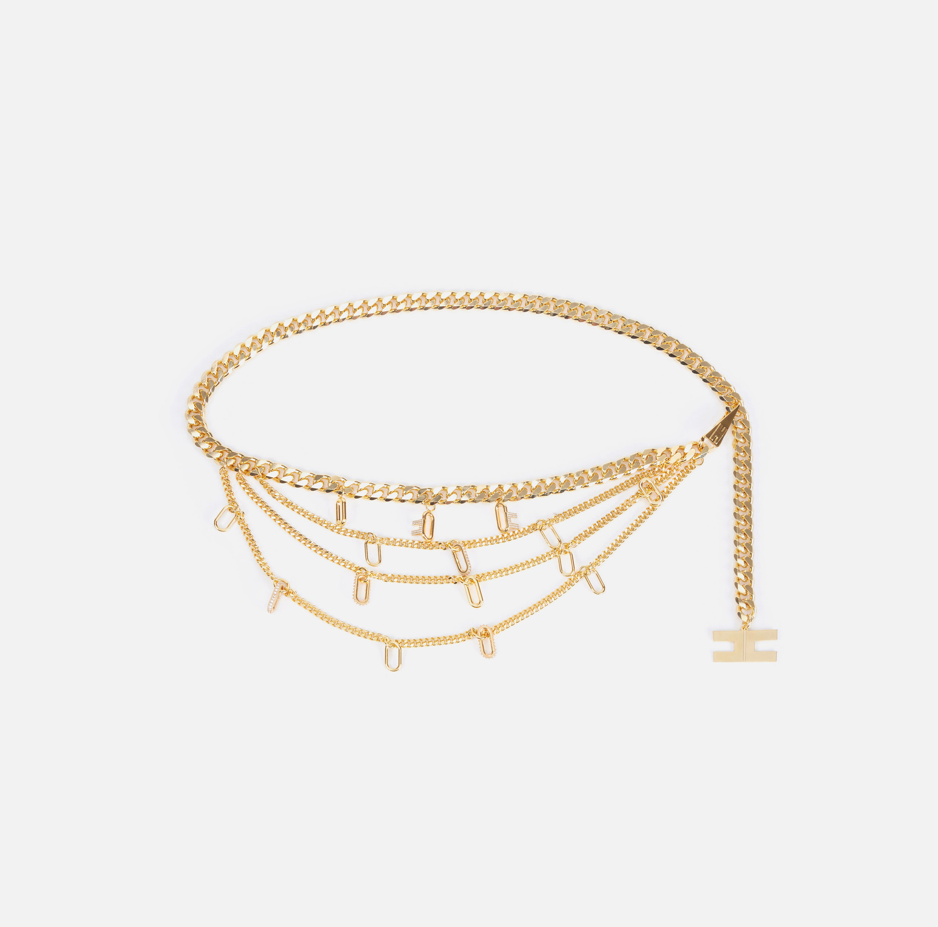 Cintura in catena con charms