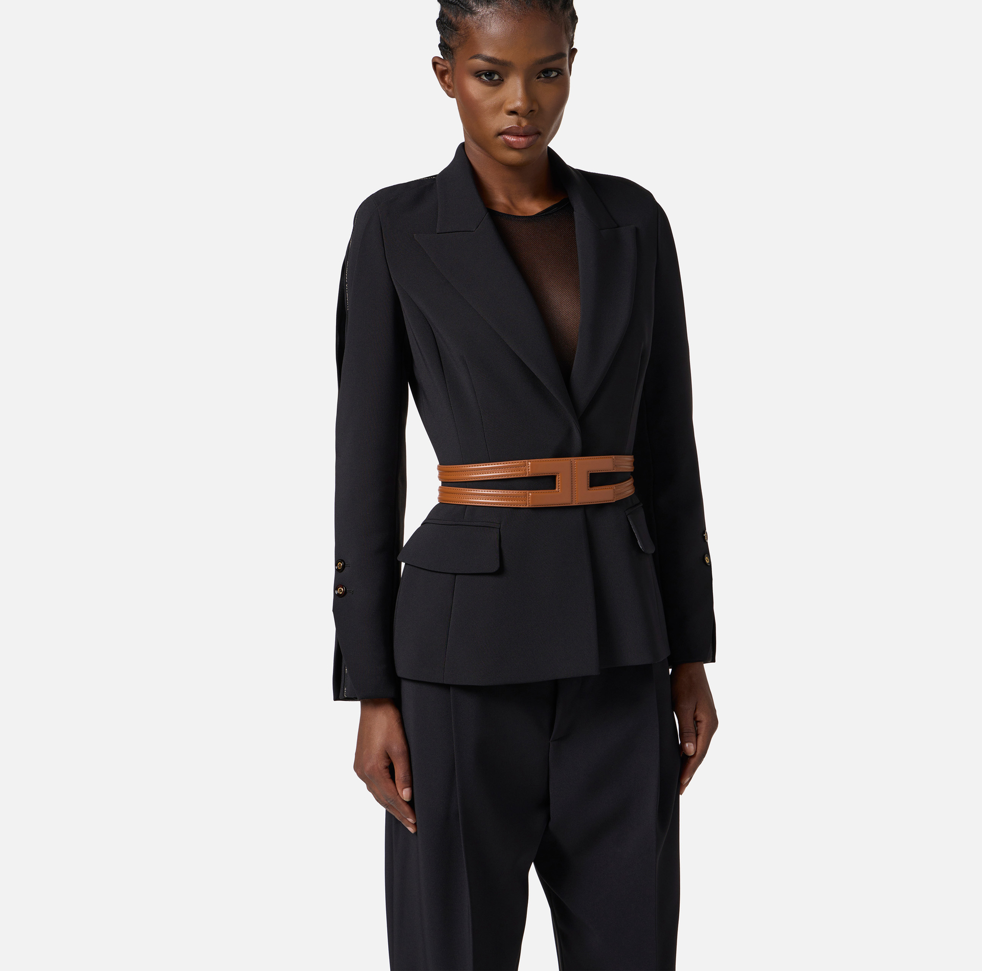 Cintura con logo cut-out - Elisabetta Franchi