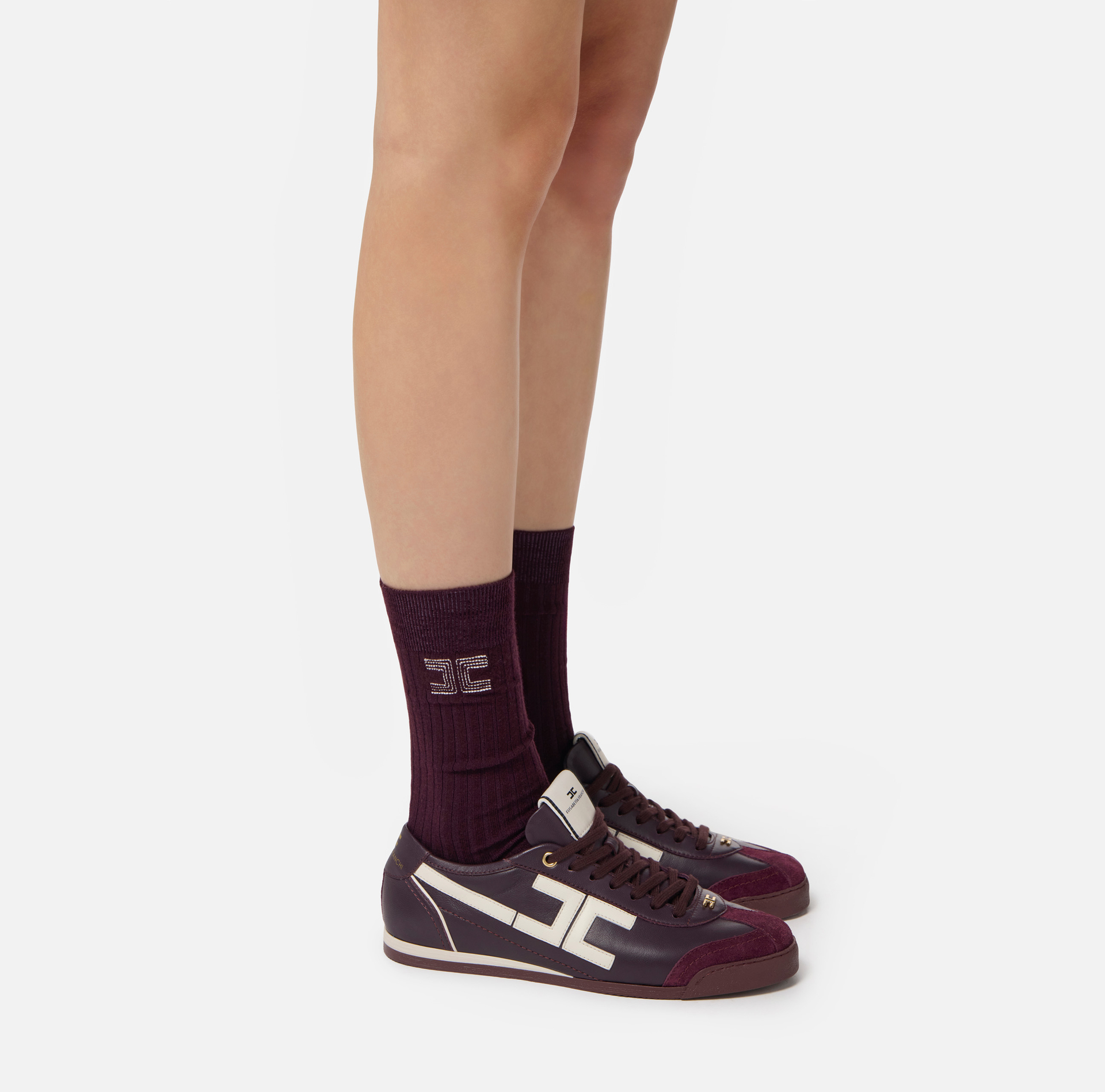 Calcetines de lana canalé - Elisabetta Franchi