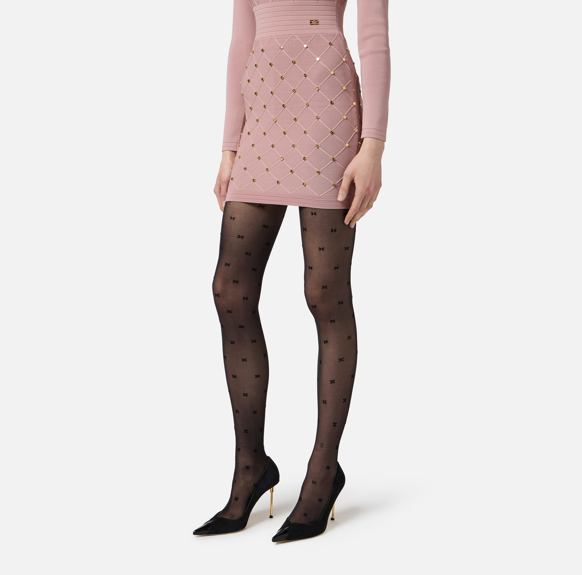 Tights with logo - Elisabetta Franchi