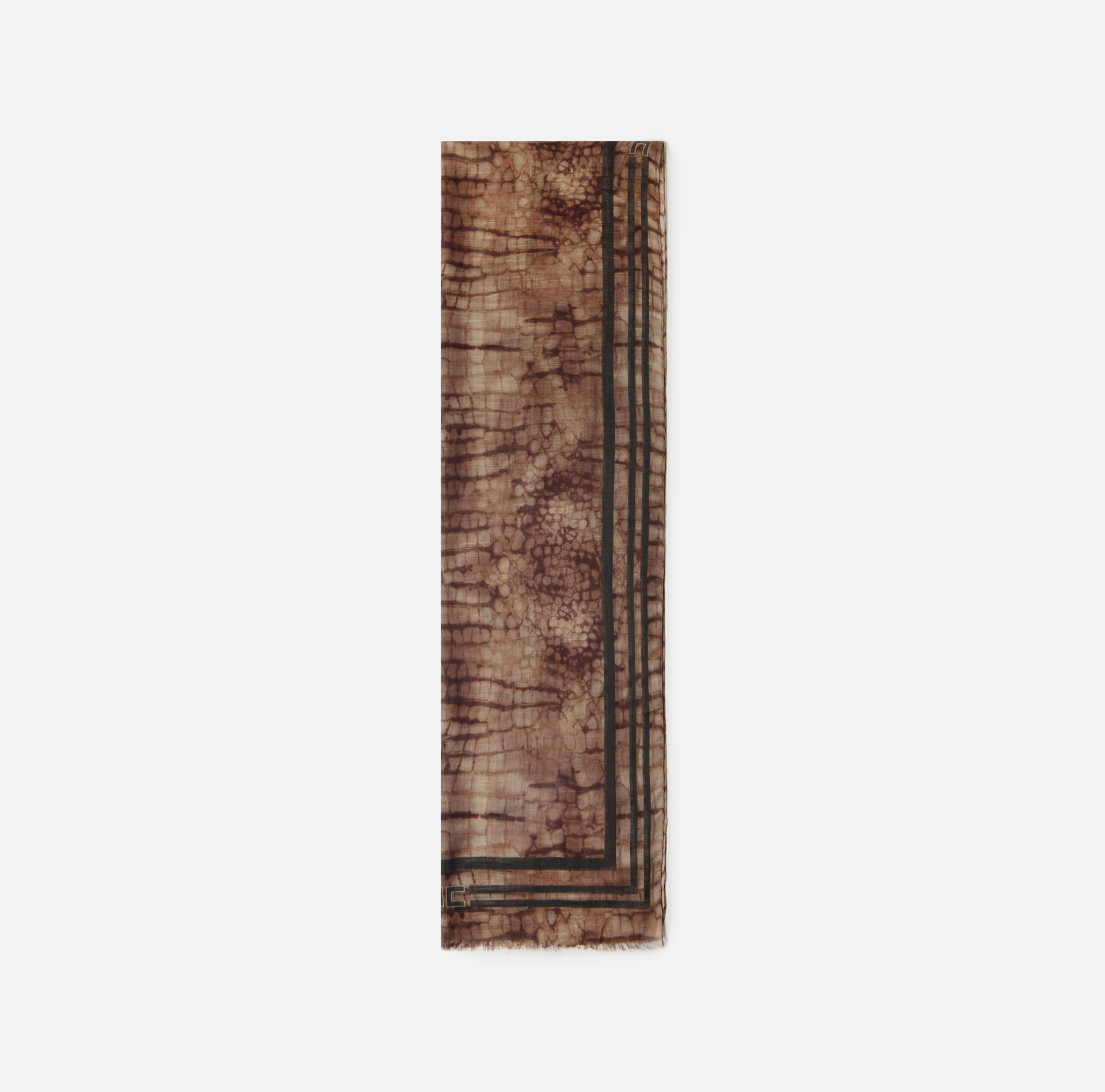 Pashmina con stampa alligatore