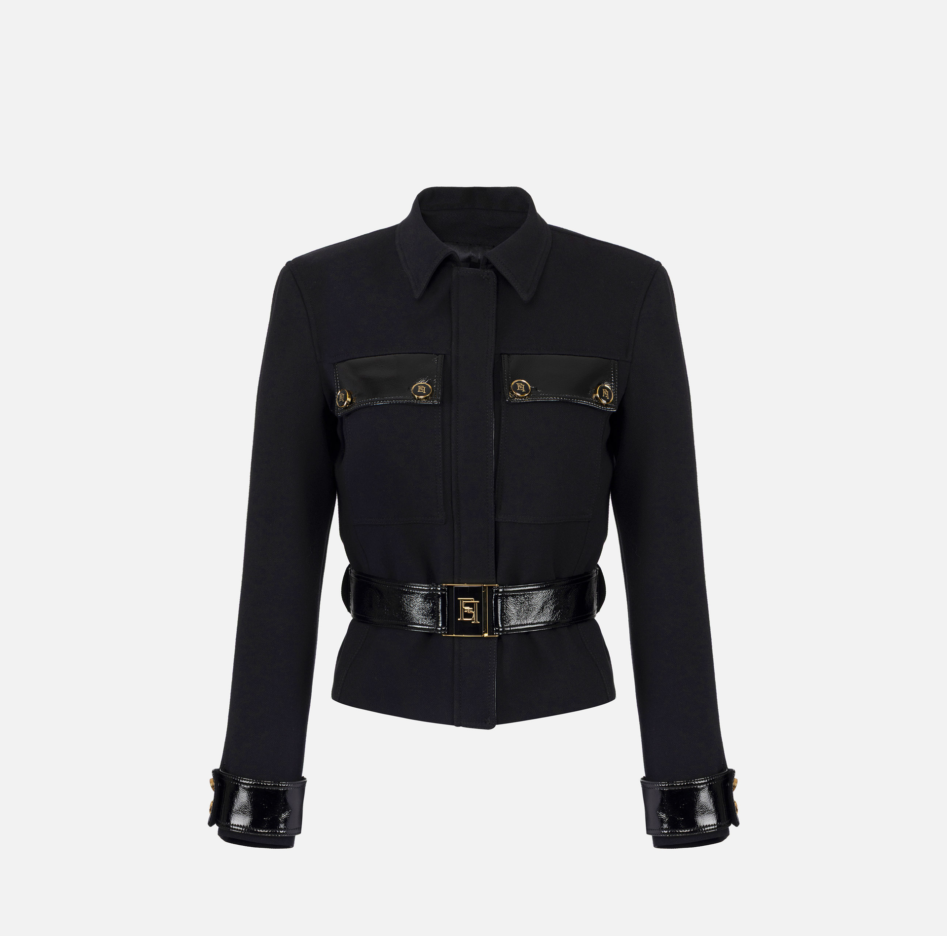 Cazadora de doble crepé - Elisabetta Franchi