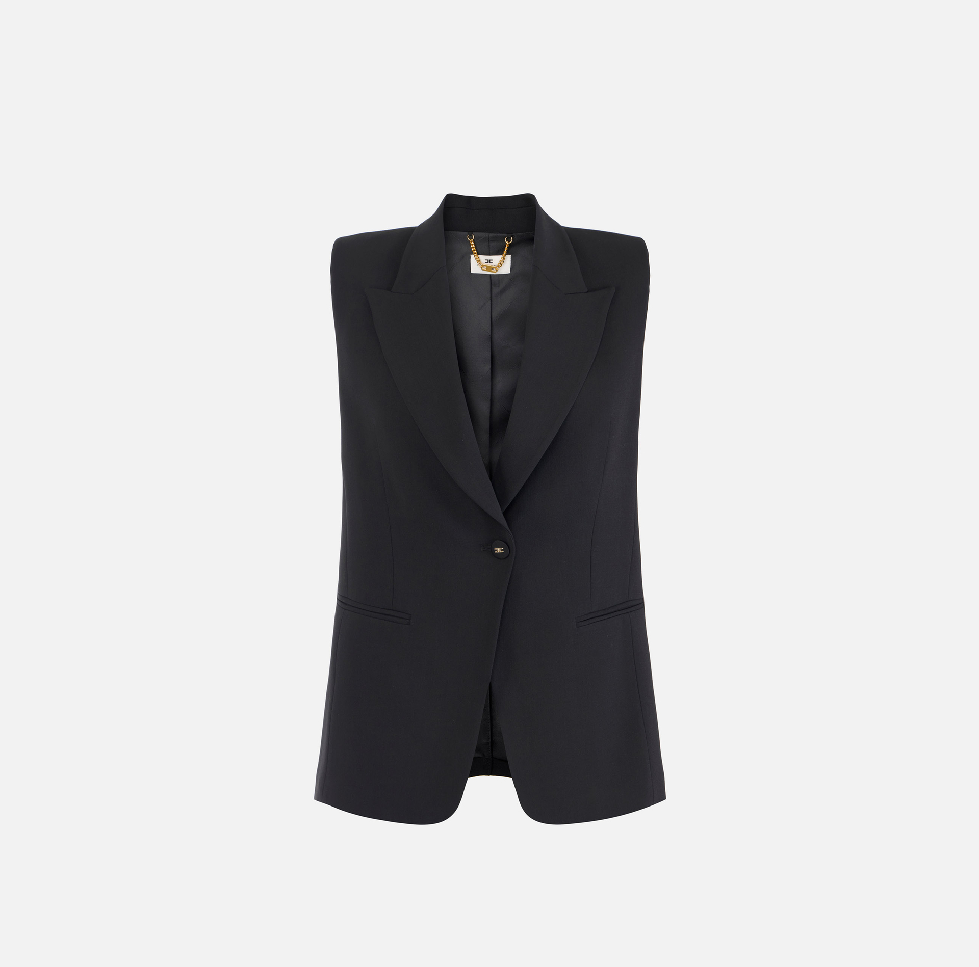 Gilet in fresco di lana leggera - ABBIGLIAMENTO - Elisabetta Franchi