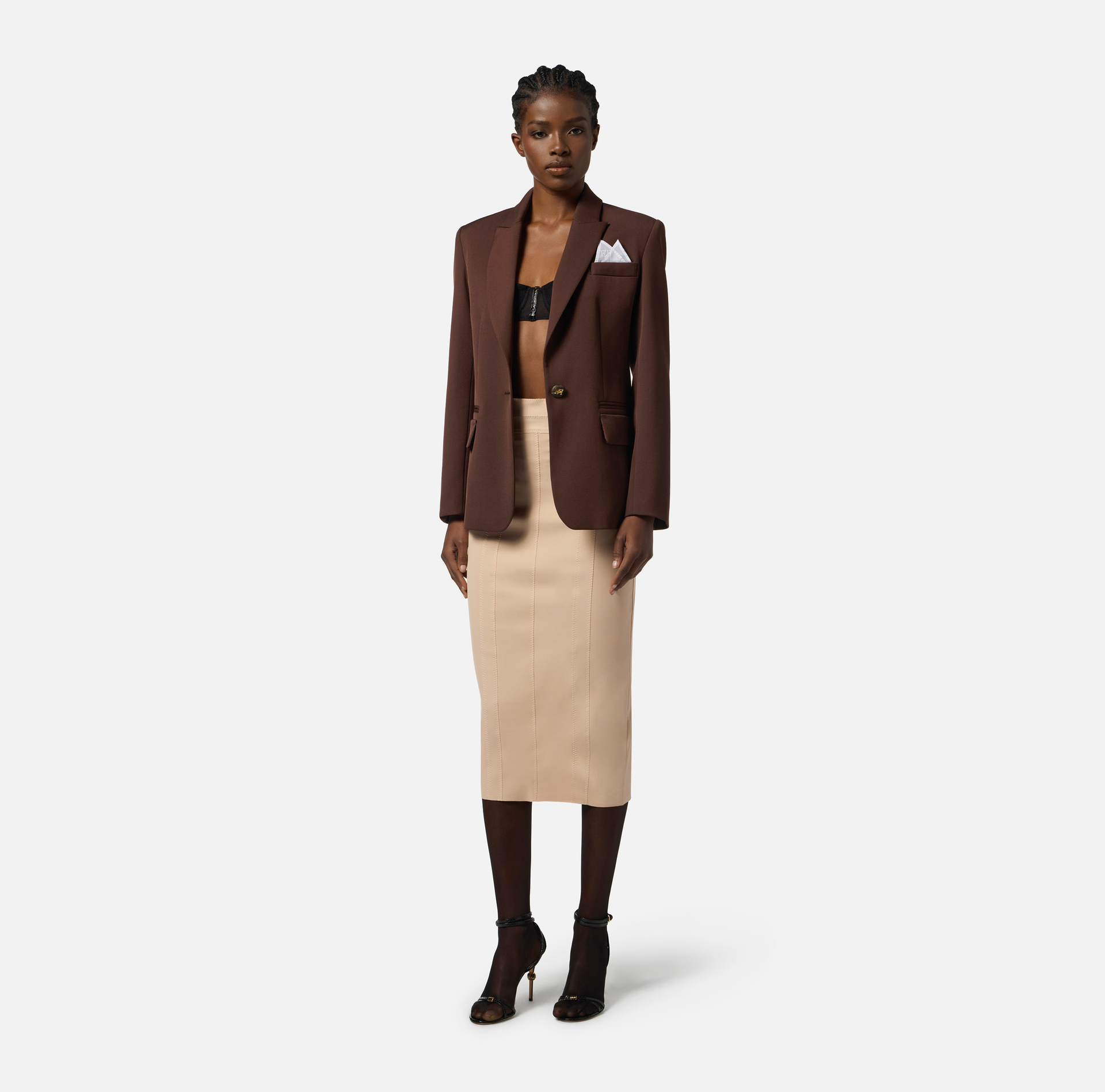 Veste en gabardine de coton - Elisabetta Franchi