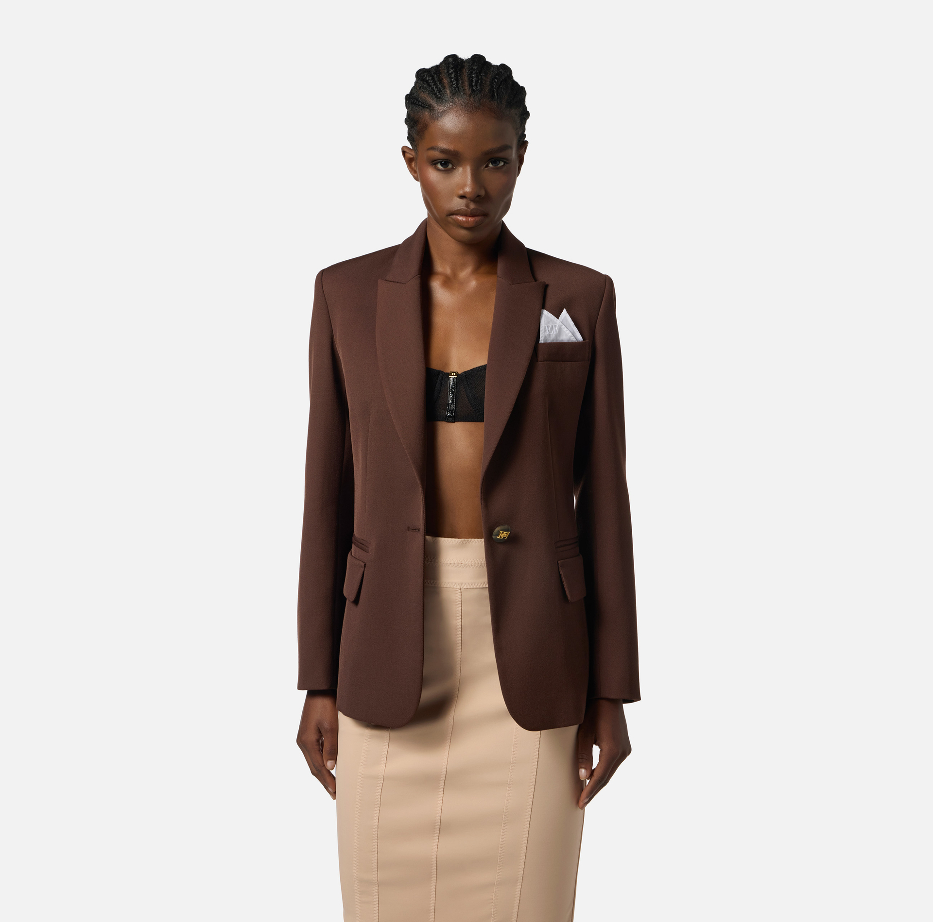 Veste en gabardine de coton - Elisabetta Franchi