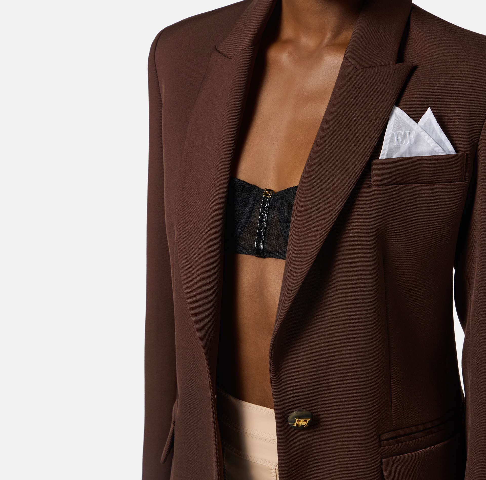 Veste en gabardine de coton - Elisabetta Franchi