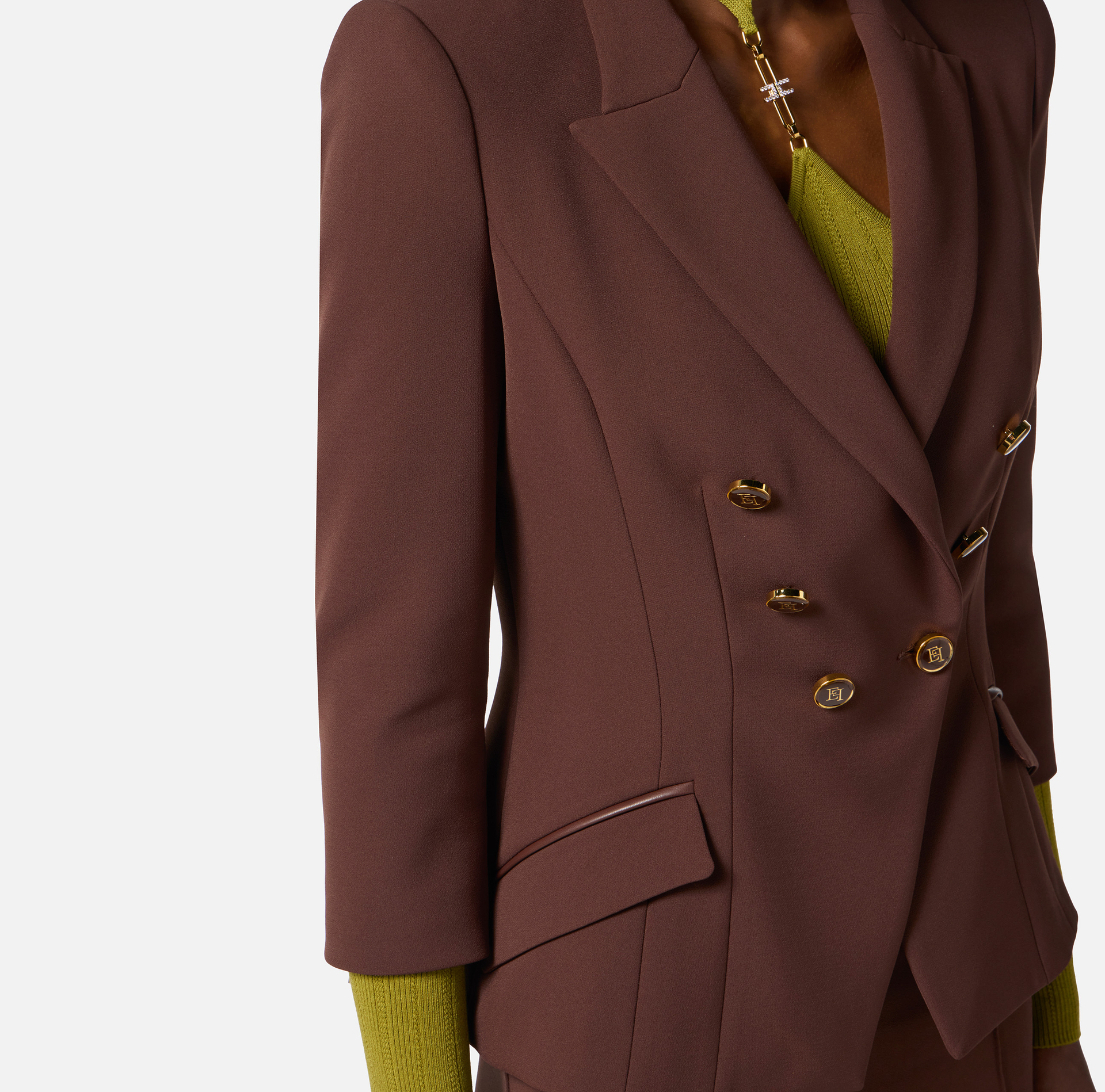 Chaqueta de doble crepé - Elisabetta Franchi