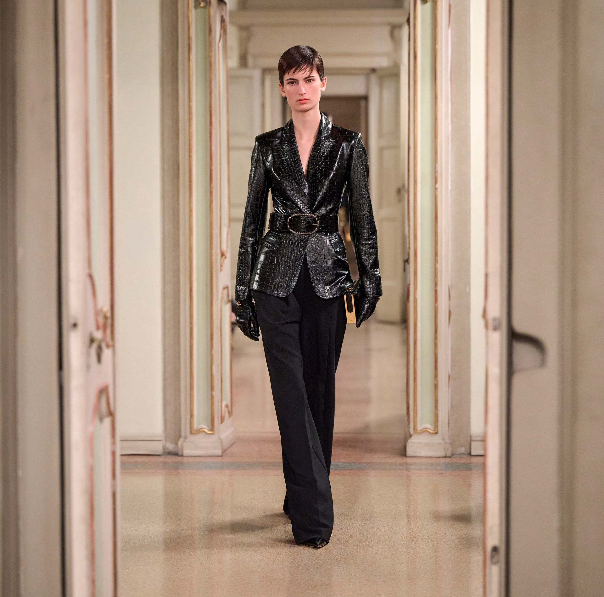 Jacket with crocodile print - Elisabetta Franchi