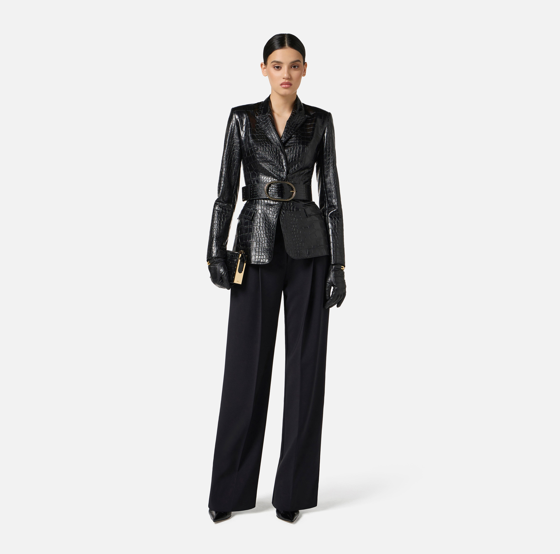 Jacket with crocodile print - Elisabetta Franchi