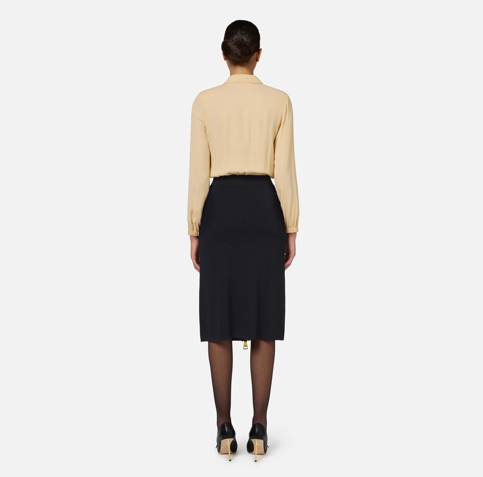 Gonna Midi A Ruota In Vita Alta Elastica - Flowy, Elegante, Per Estate E Vacanze, Taglie S-XXL