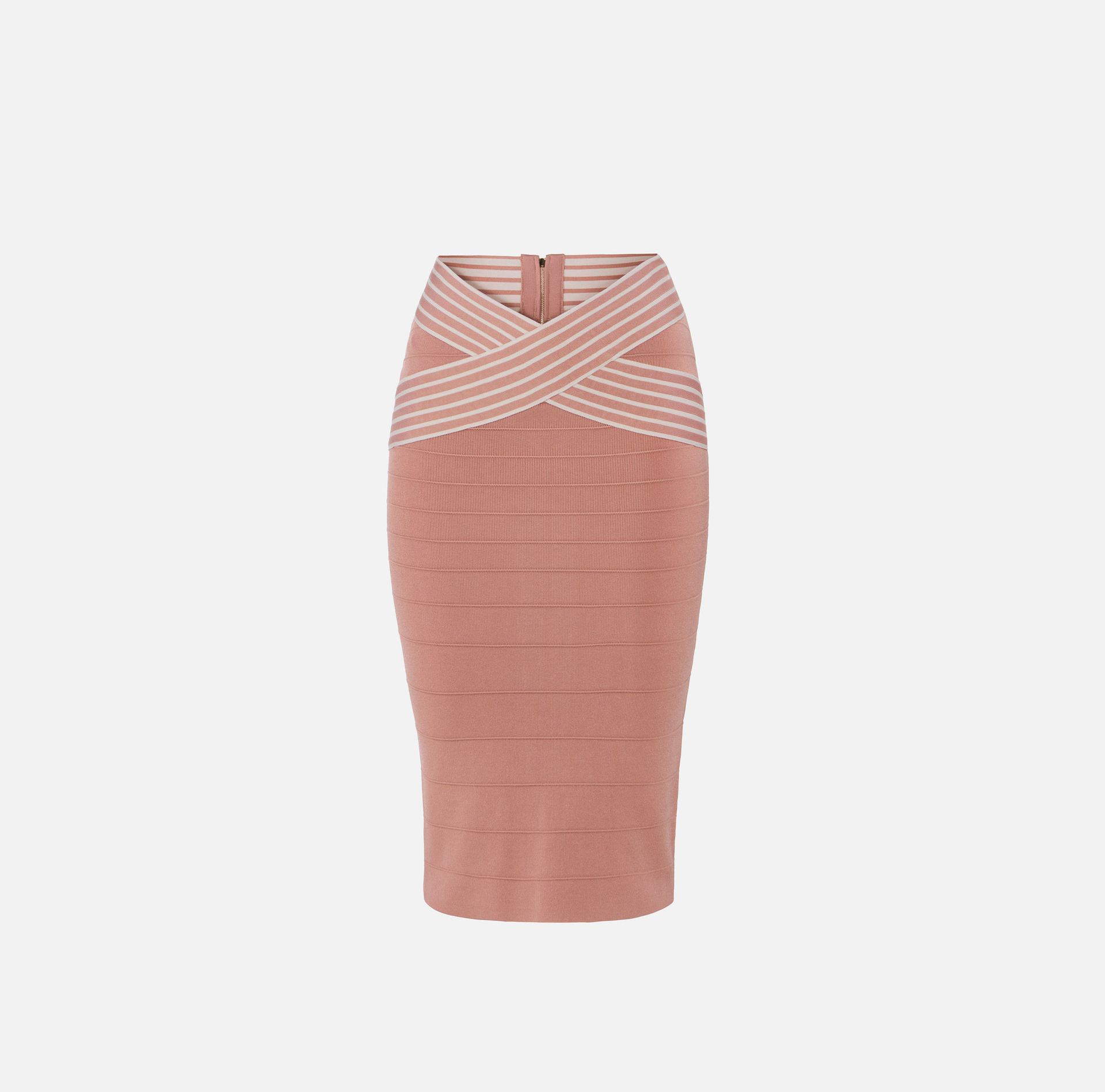 Dzianinowa spódnica z panelami w paski - Elisabetta Franchi