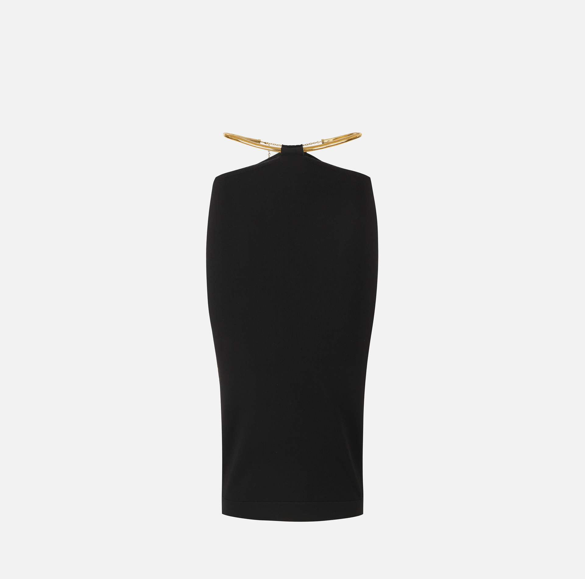 Knit skirt with jewel snake - Elisabetta Franchi