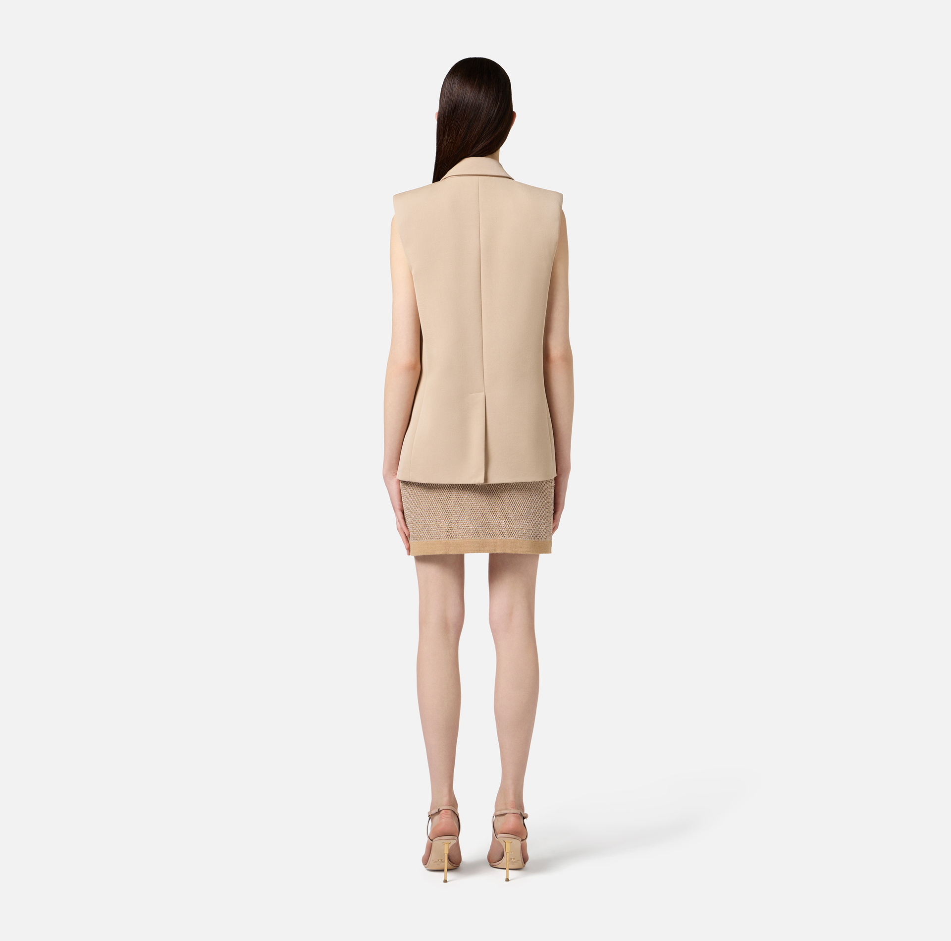 Falda de punto con lentejuelas - Elisabetta Franchi