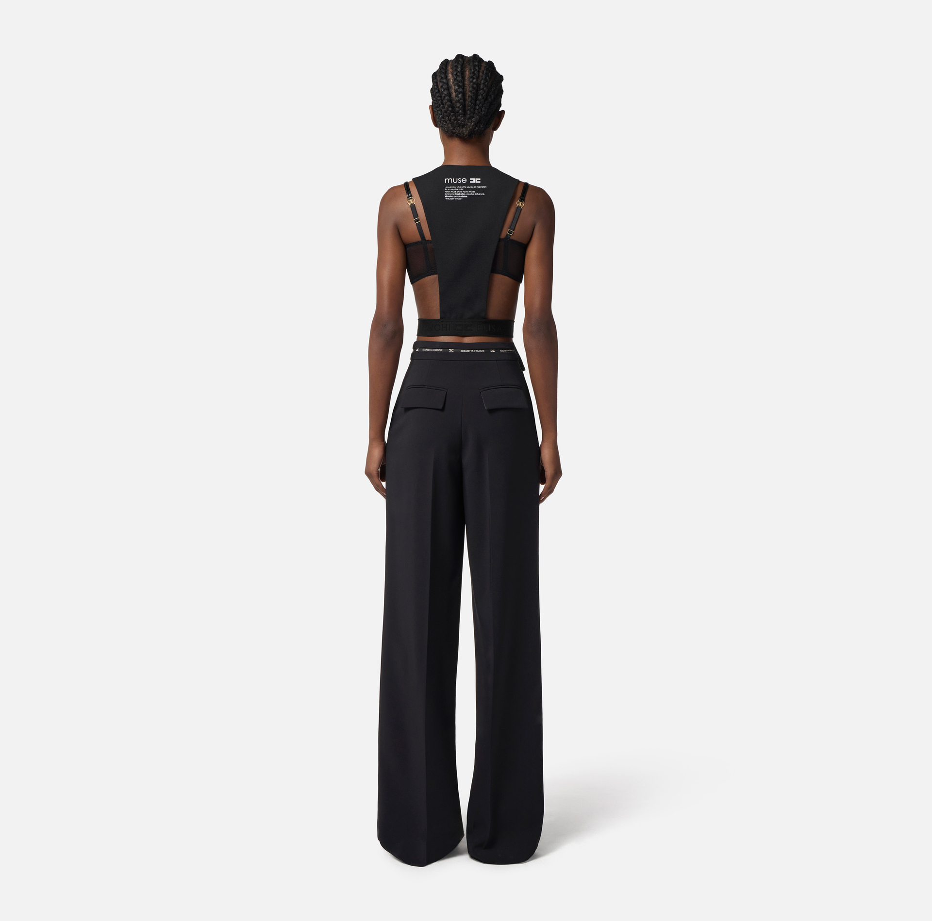 Chaleco de gabardina de algodón - Elisabetta Franchi
