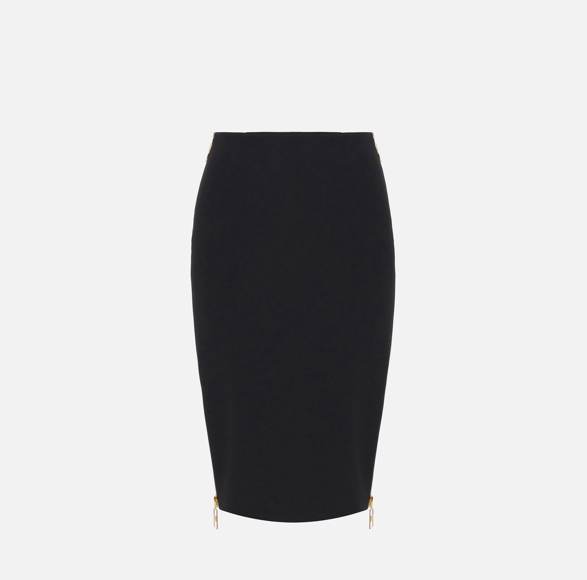 Gonna midi in crêpe con zip - Elisabetta Franchi