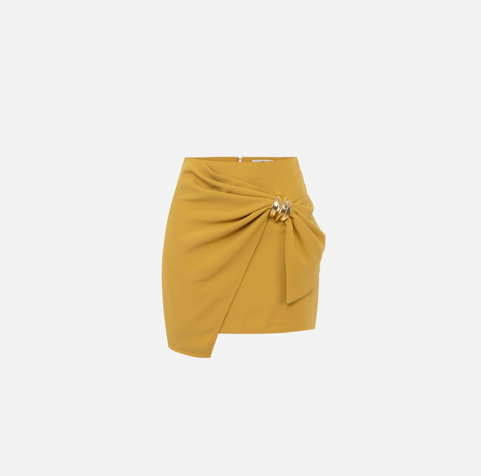 Mini-jupe en crêpe fluide avec macro nœud - ABBIGLIAMENTO - Elisabetta Franchi