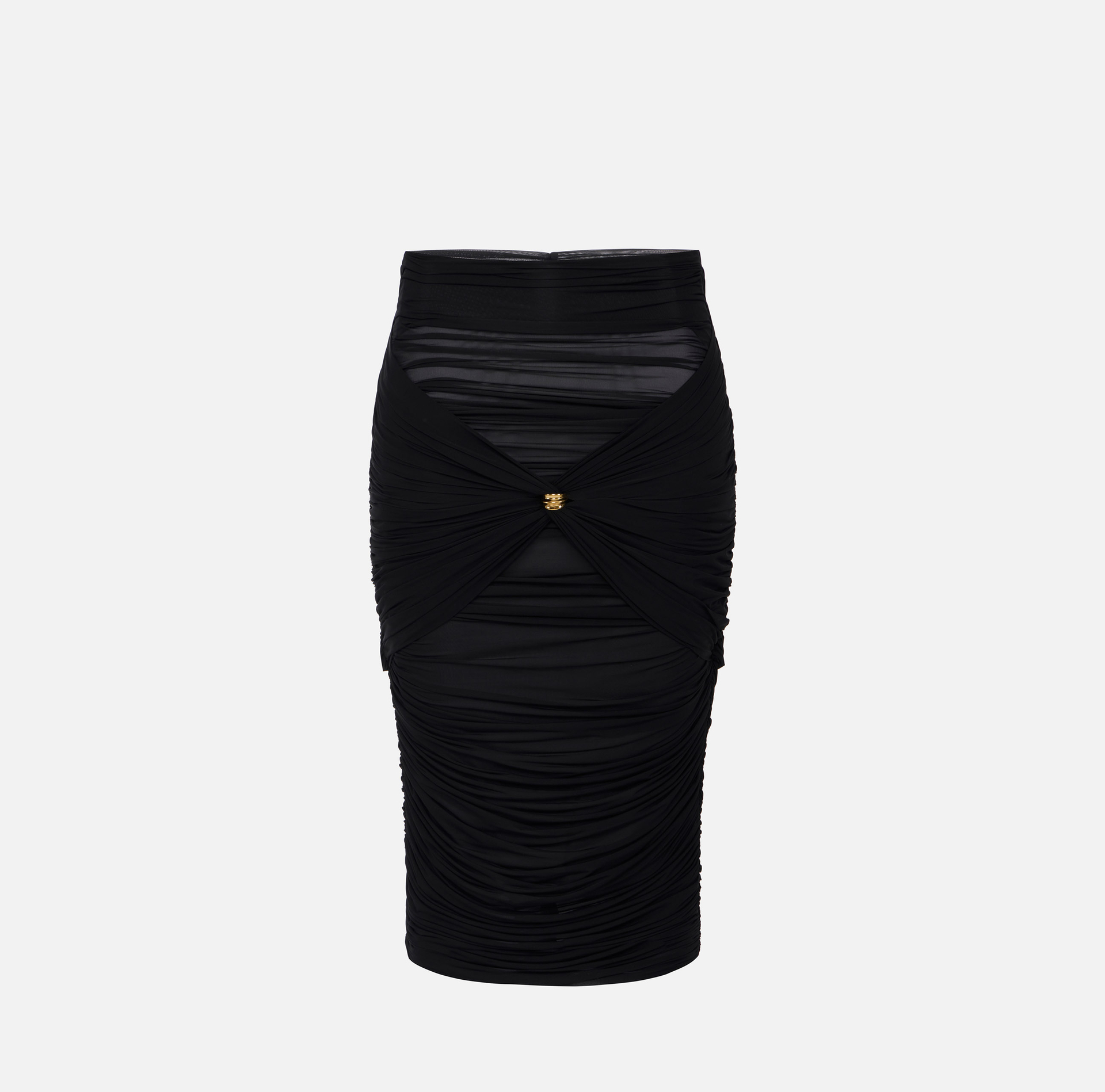 Stretch organza skirt with jewel detail - ABBIGLIAMENTO - Elisabetta Franchi