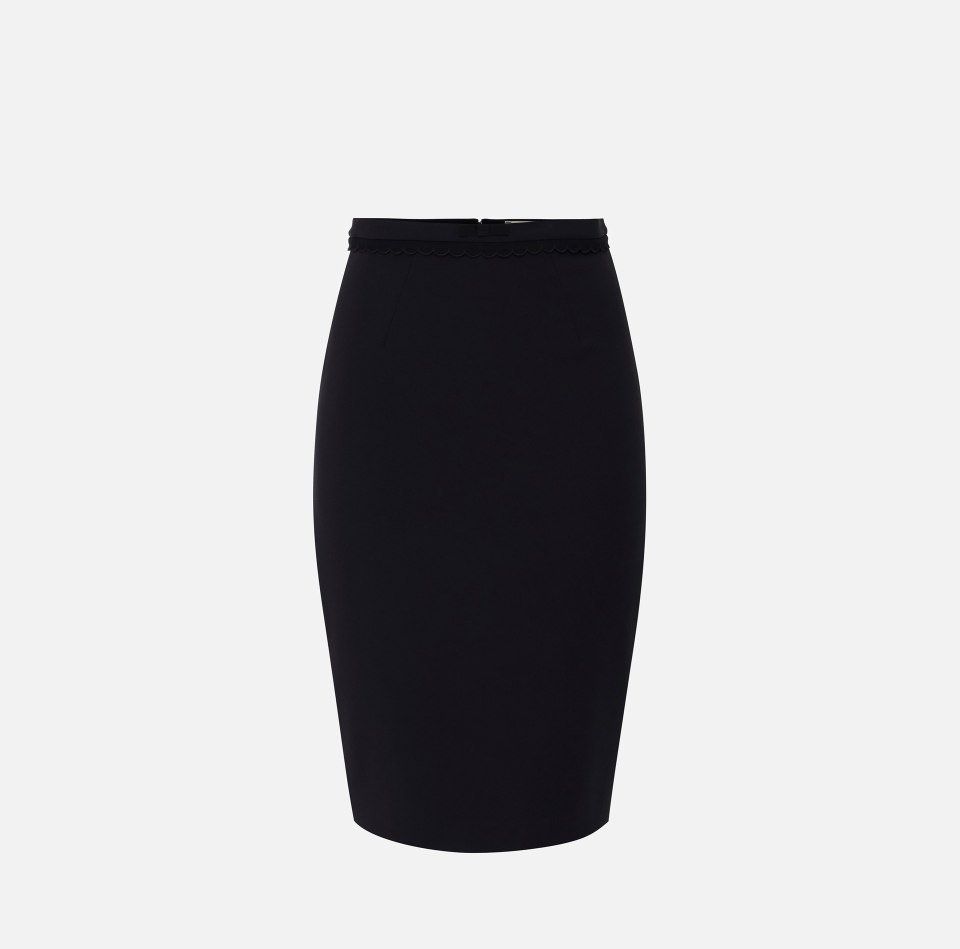 Skirt in double-layer stretch crêpe fabric with bow - ABBIGLIAMENTO - Elisabetta Franchi